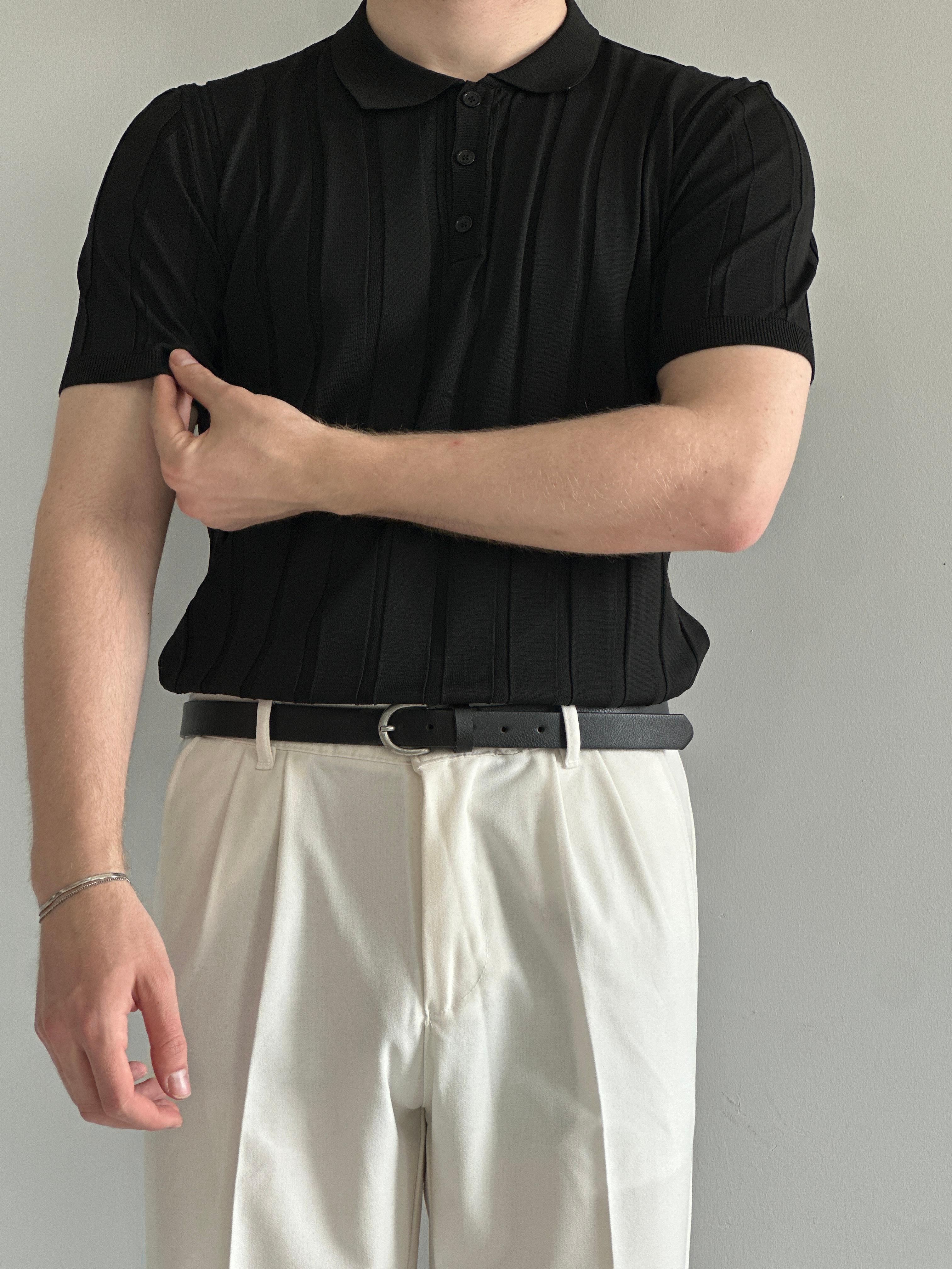 Erkek Prime Düğmeli Polo Yaka Triko T-Shirt