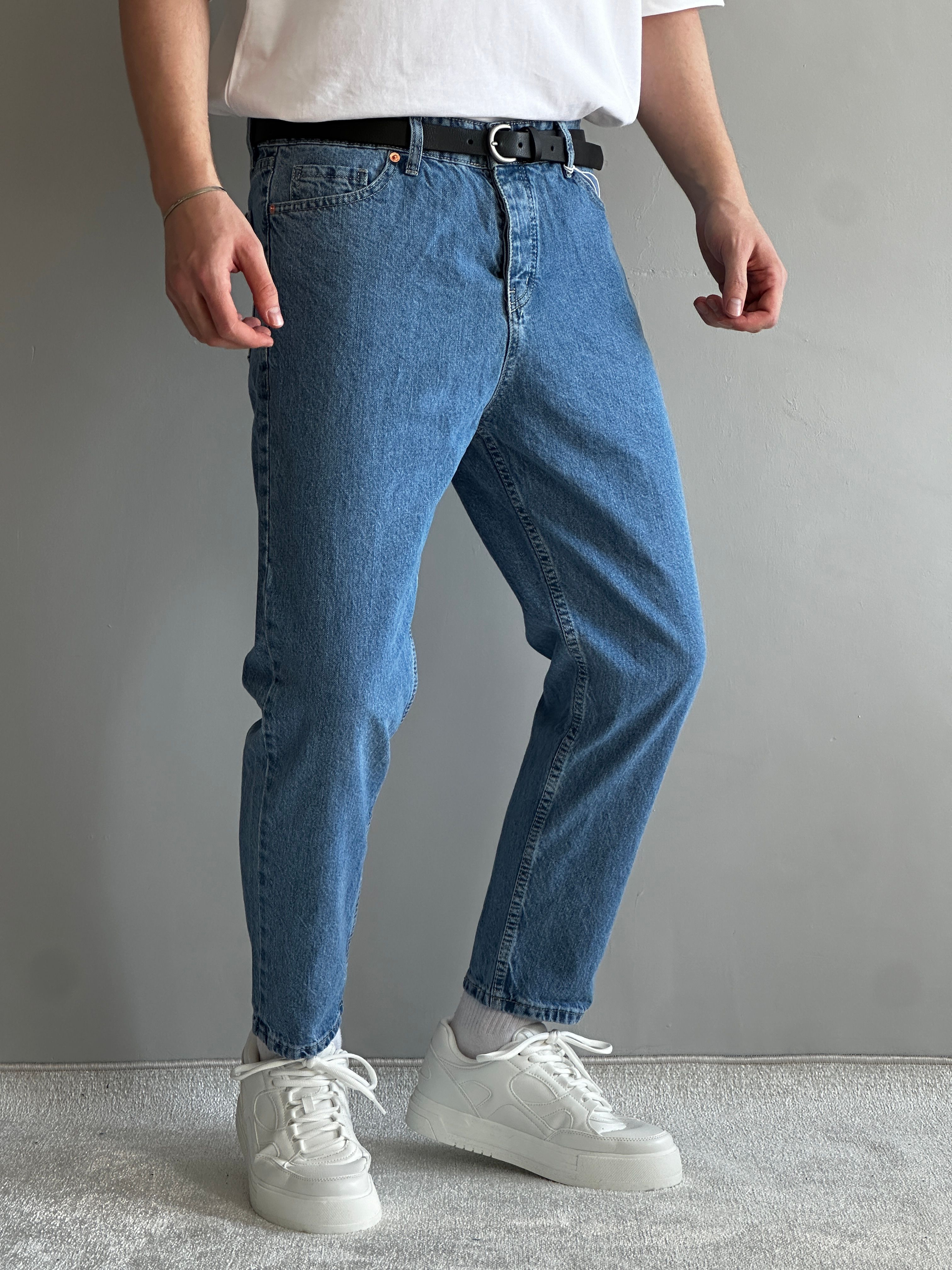 Erkek Prime Boyfriend Kalıp Kot Pantolon Jeans - Mavi