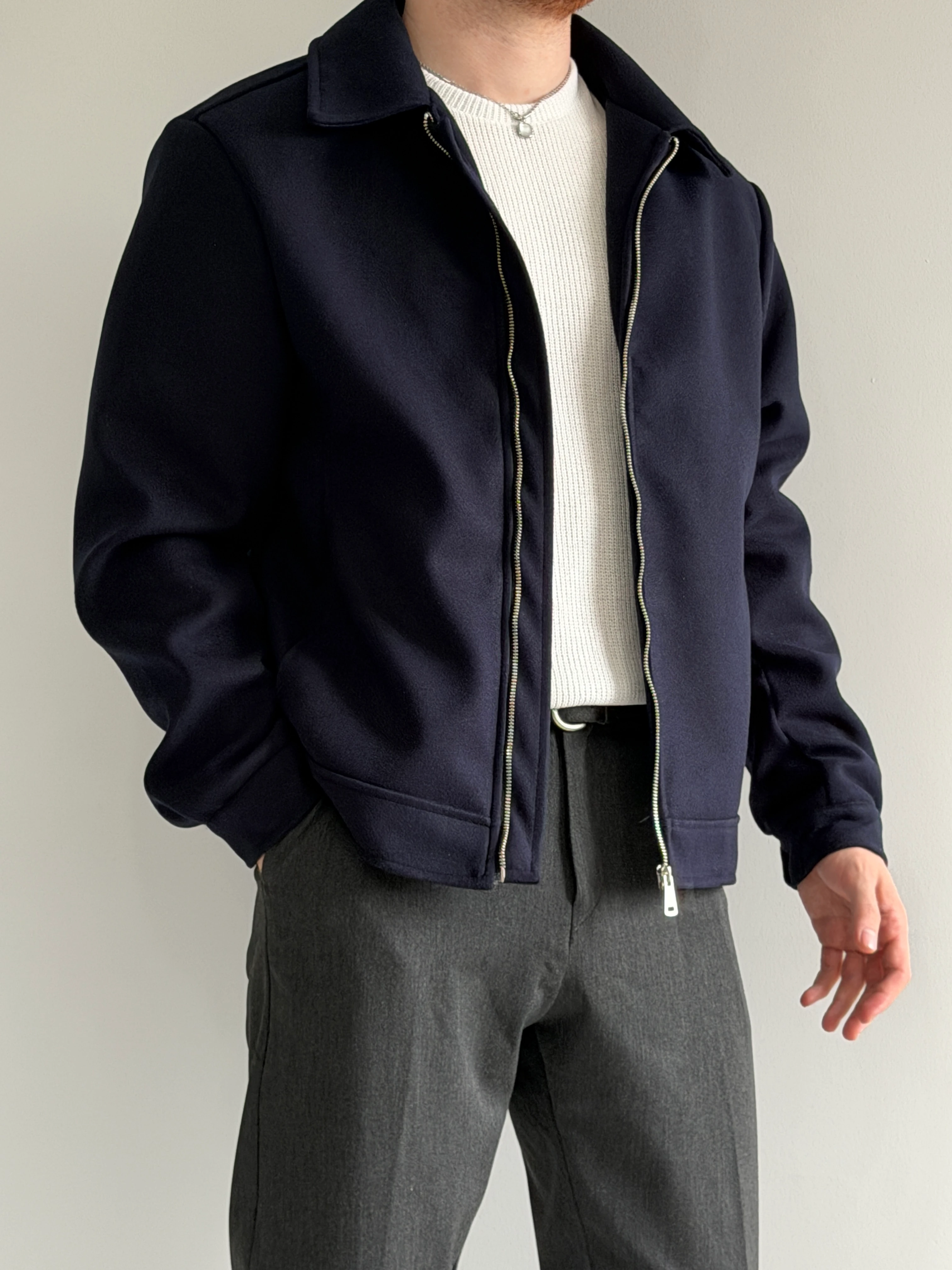 Prime Old Money Exclusive Yüksek Gramajlı Kaşe Ceket - P199 - Lacivert