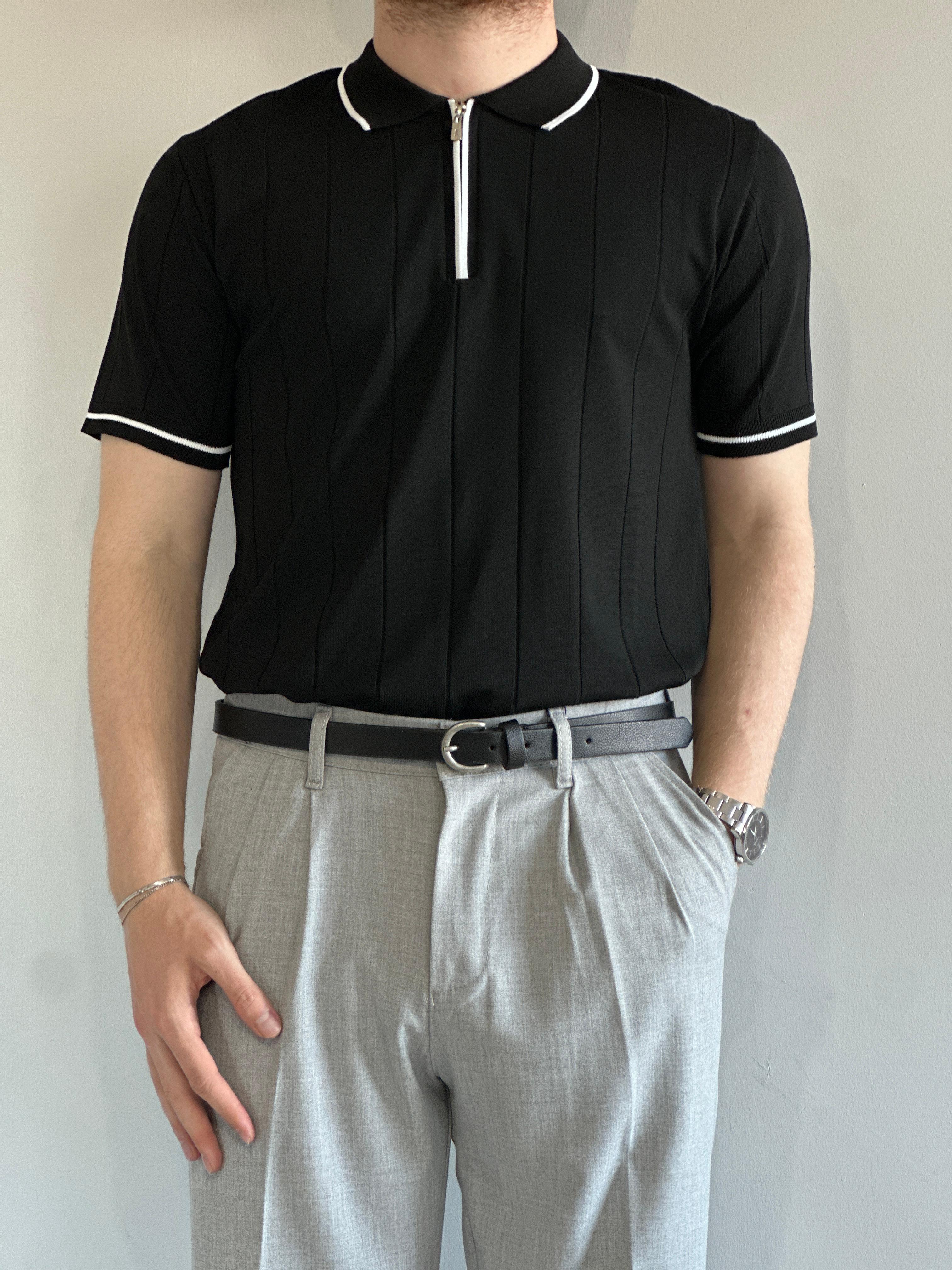 Prime Old Money ZIP Yaka Preimum Triko T-Shirt