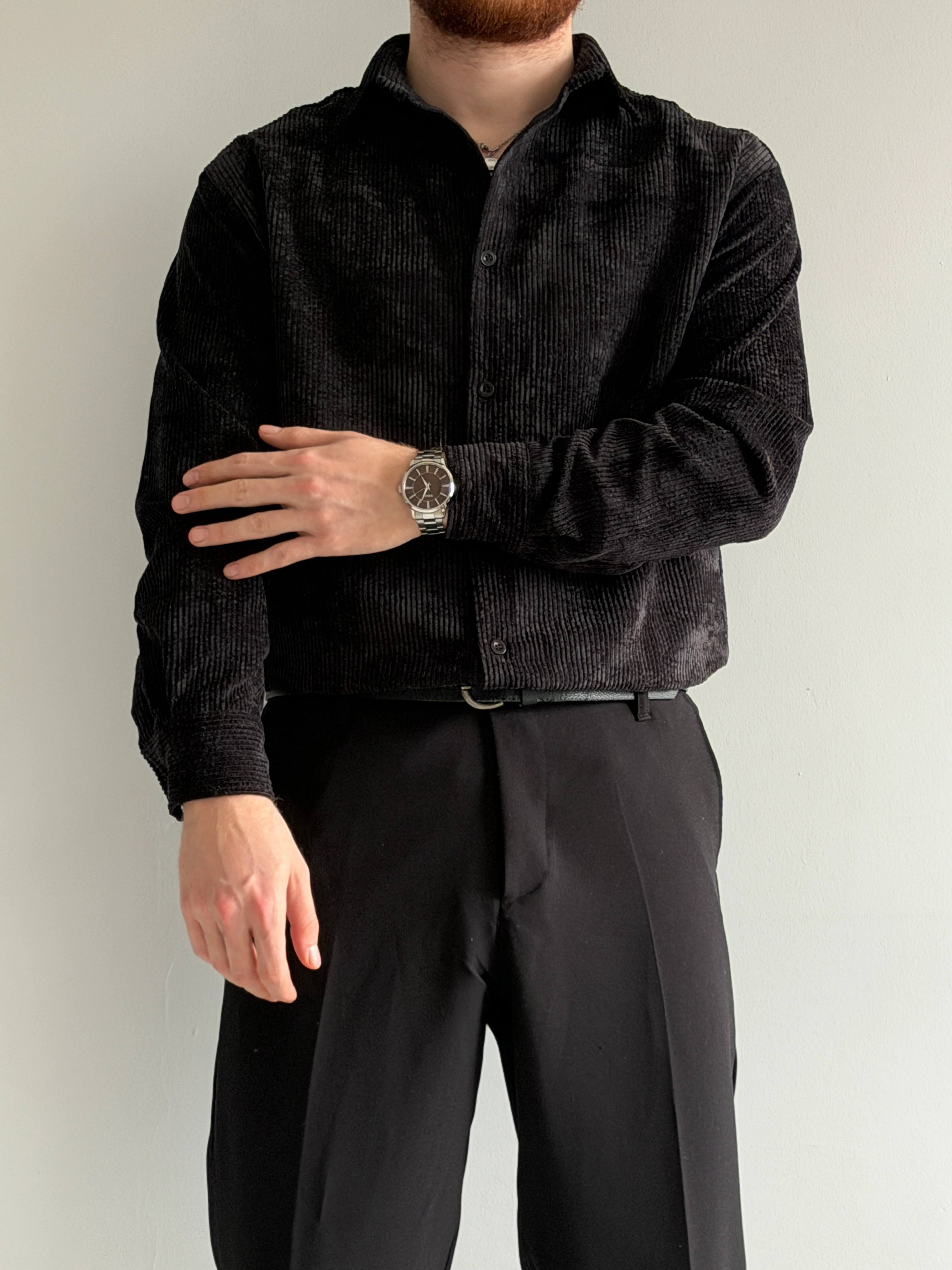 Prime Old Money Exclusive Kalın Fitilli Gömlek - P195