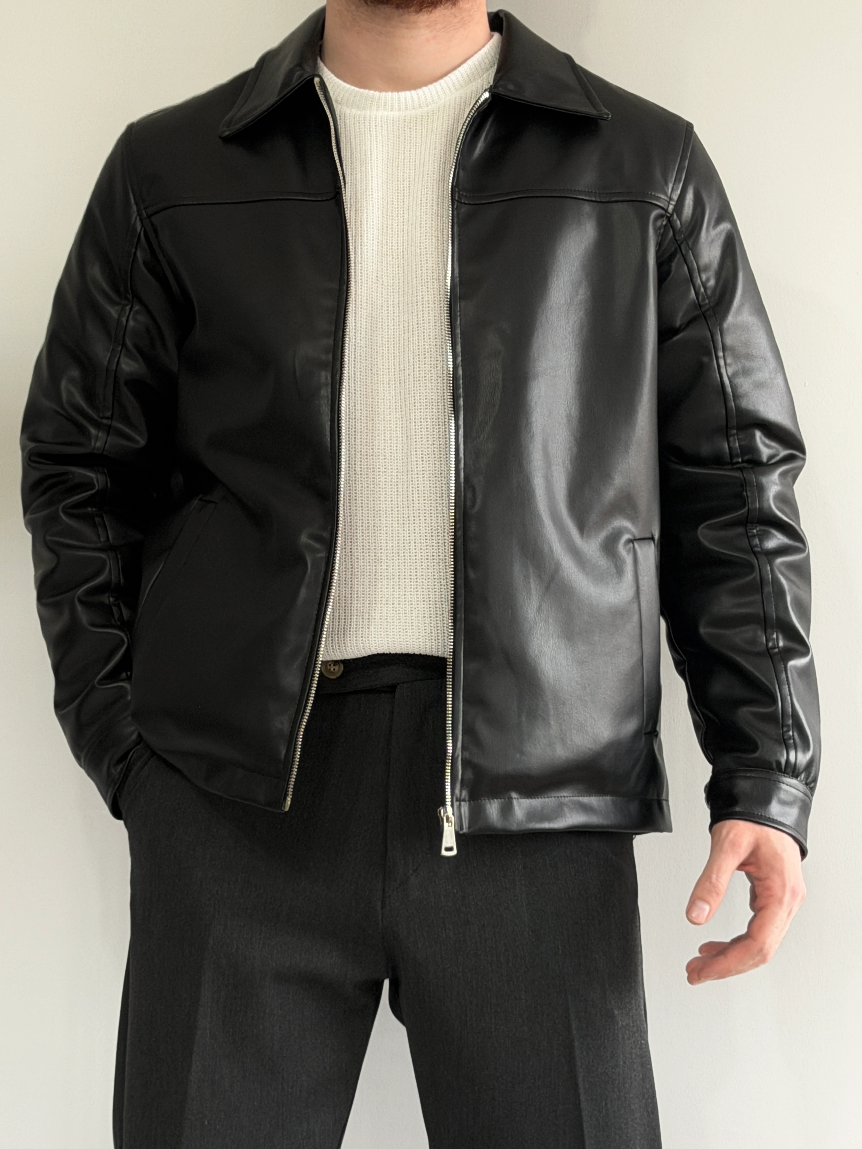 Prime Old Money Exclusive Yüksek Gramajlı Deri Ceket - P190