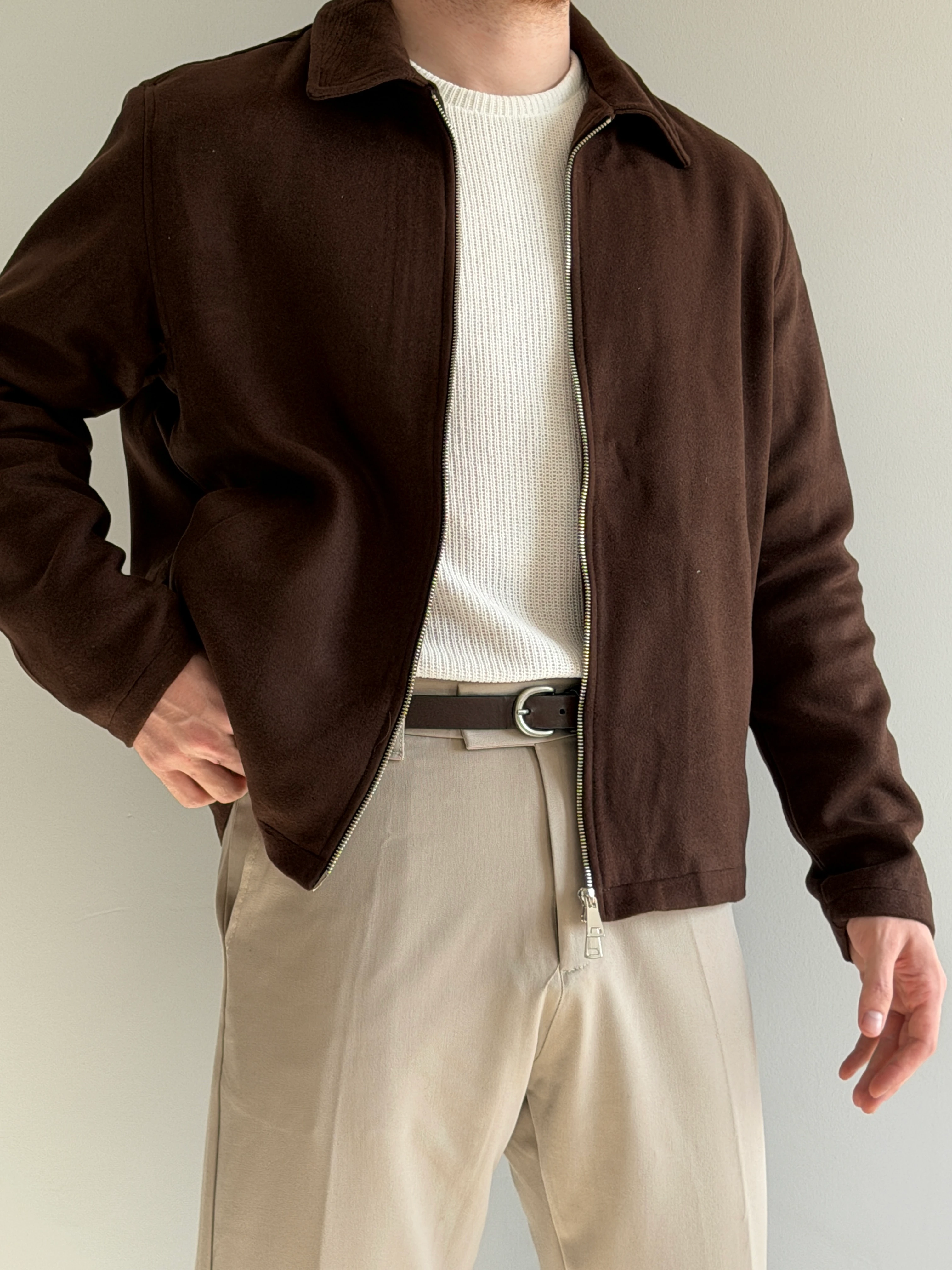 Prime Old Money Premium Kaşe Ceket - P170 - Kahverengi