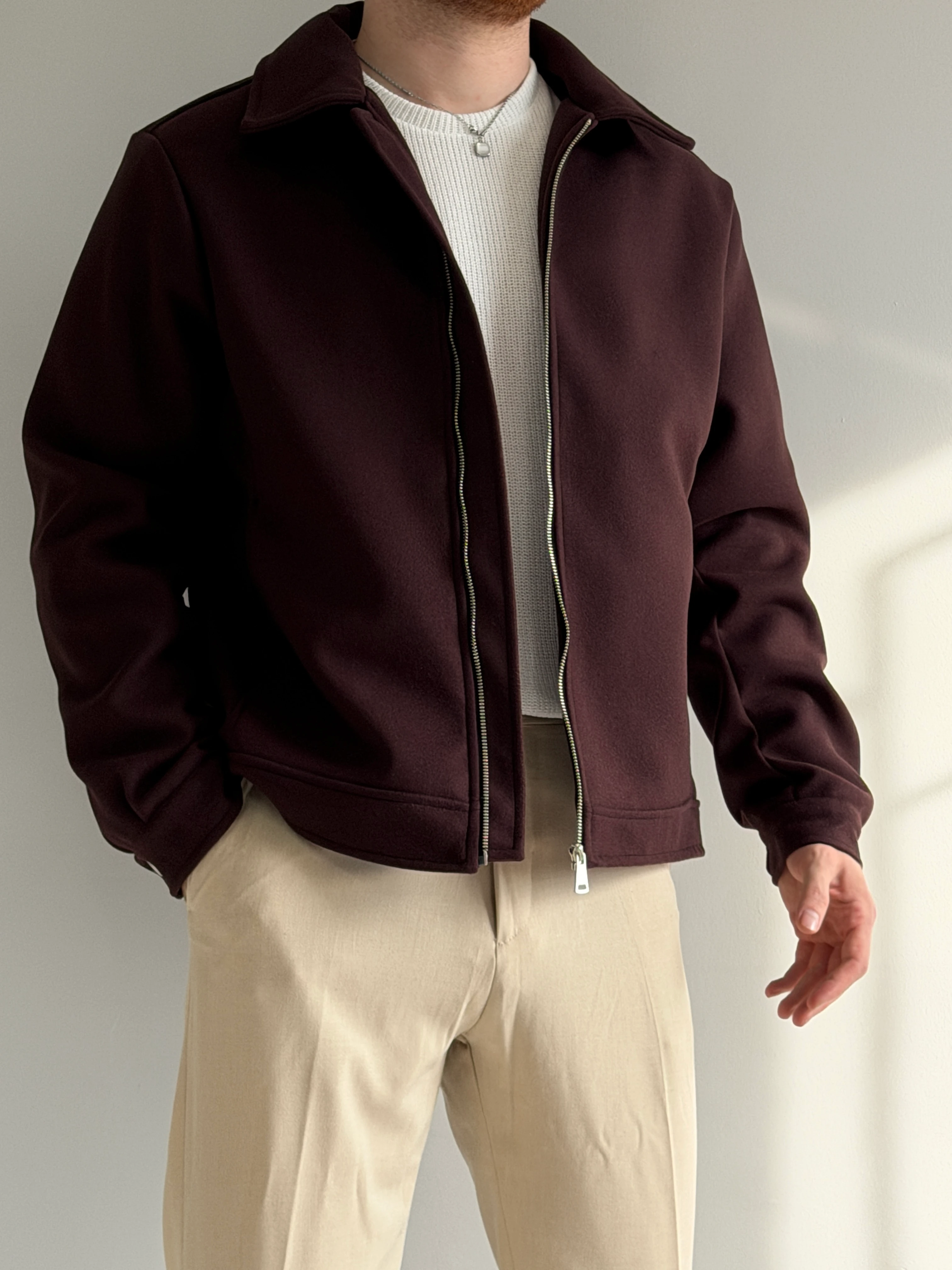 Prime Old Money Exclusive Yüksek Gramajlı Kaşe Ceket - P199 - Kahverengi