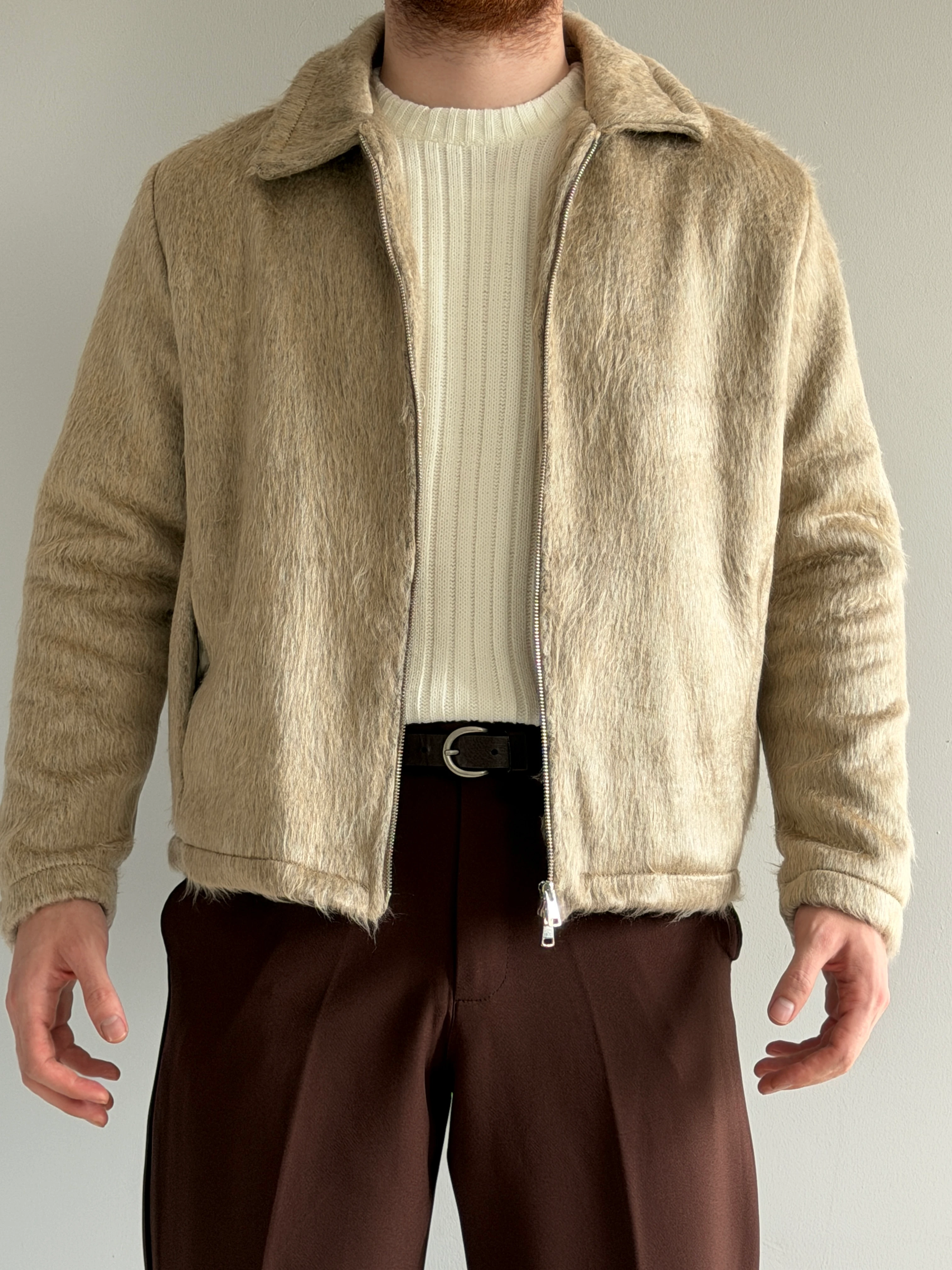 Prime Old Money Yün Detaylı Rahat Kalıp Ceket -P185