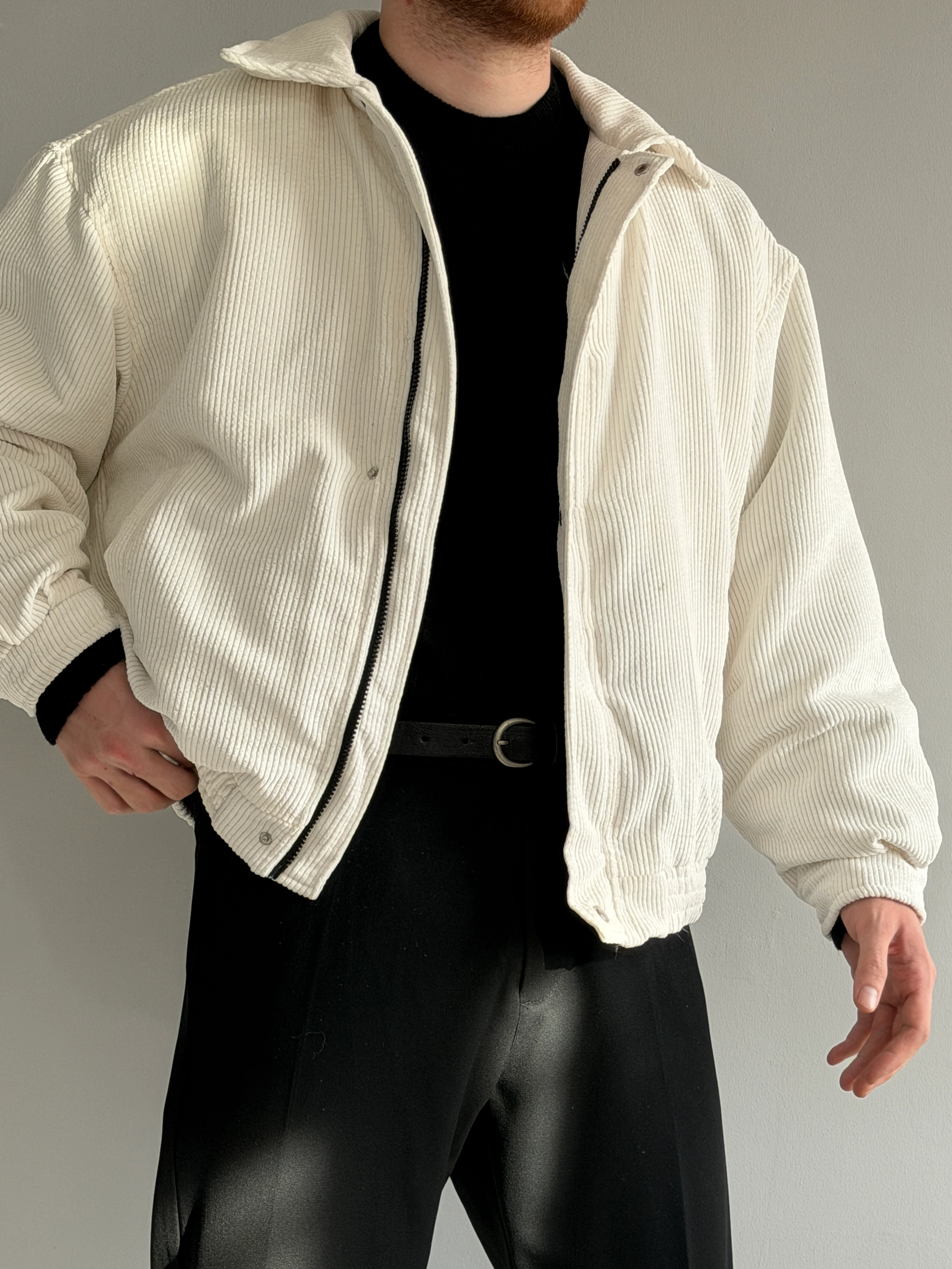 Prime Old Money Fitilli Bomber Kalıp Mont - P178