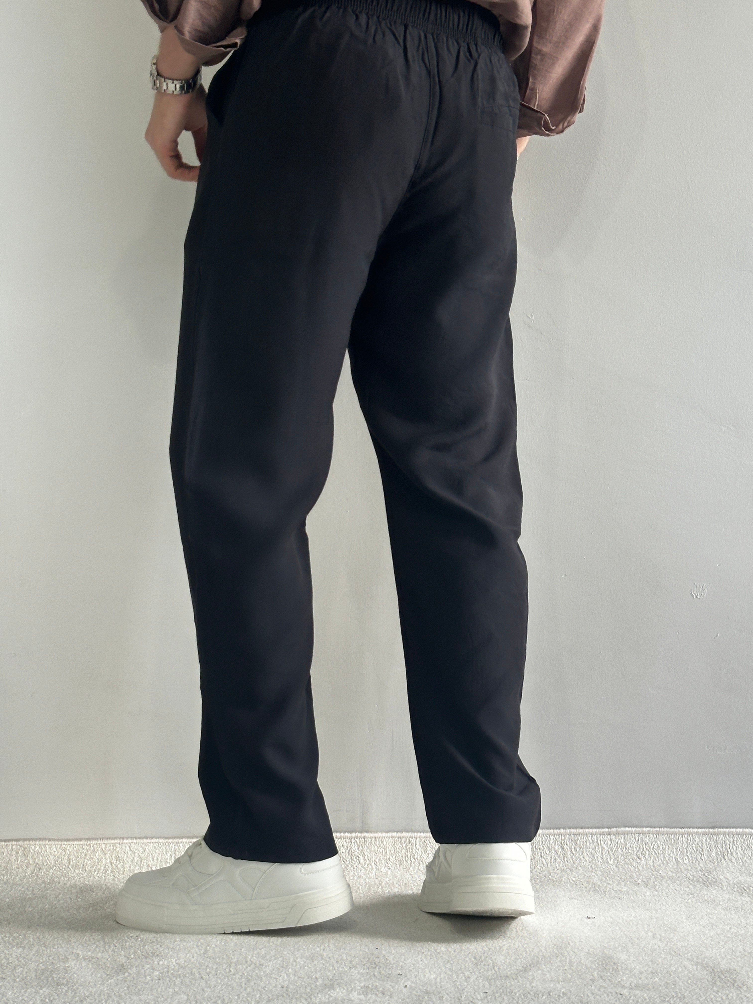 Yüksek Kalite Modal Kumaş Baggy Kalıp Pantolon