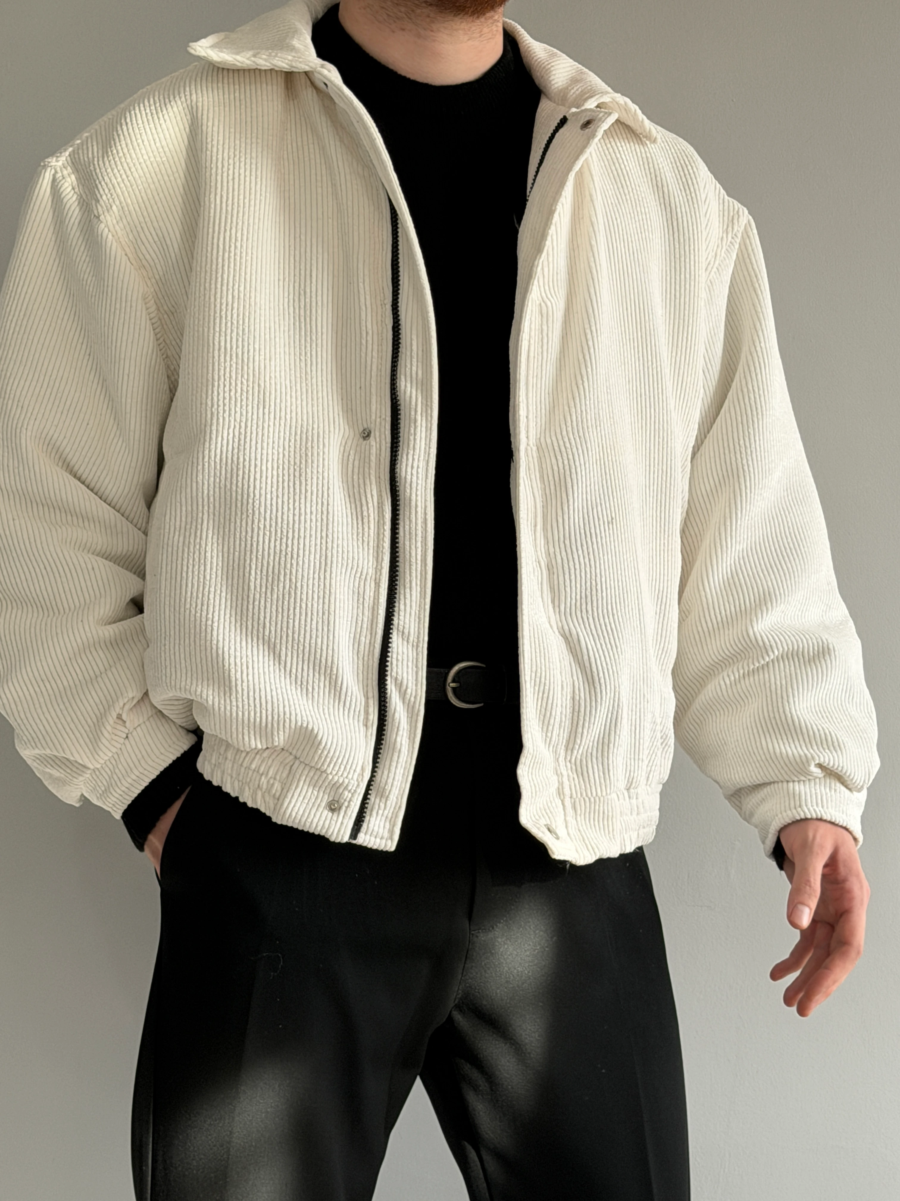 Prime Old Money Fitilli Bomber Kalıp Mont - P178