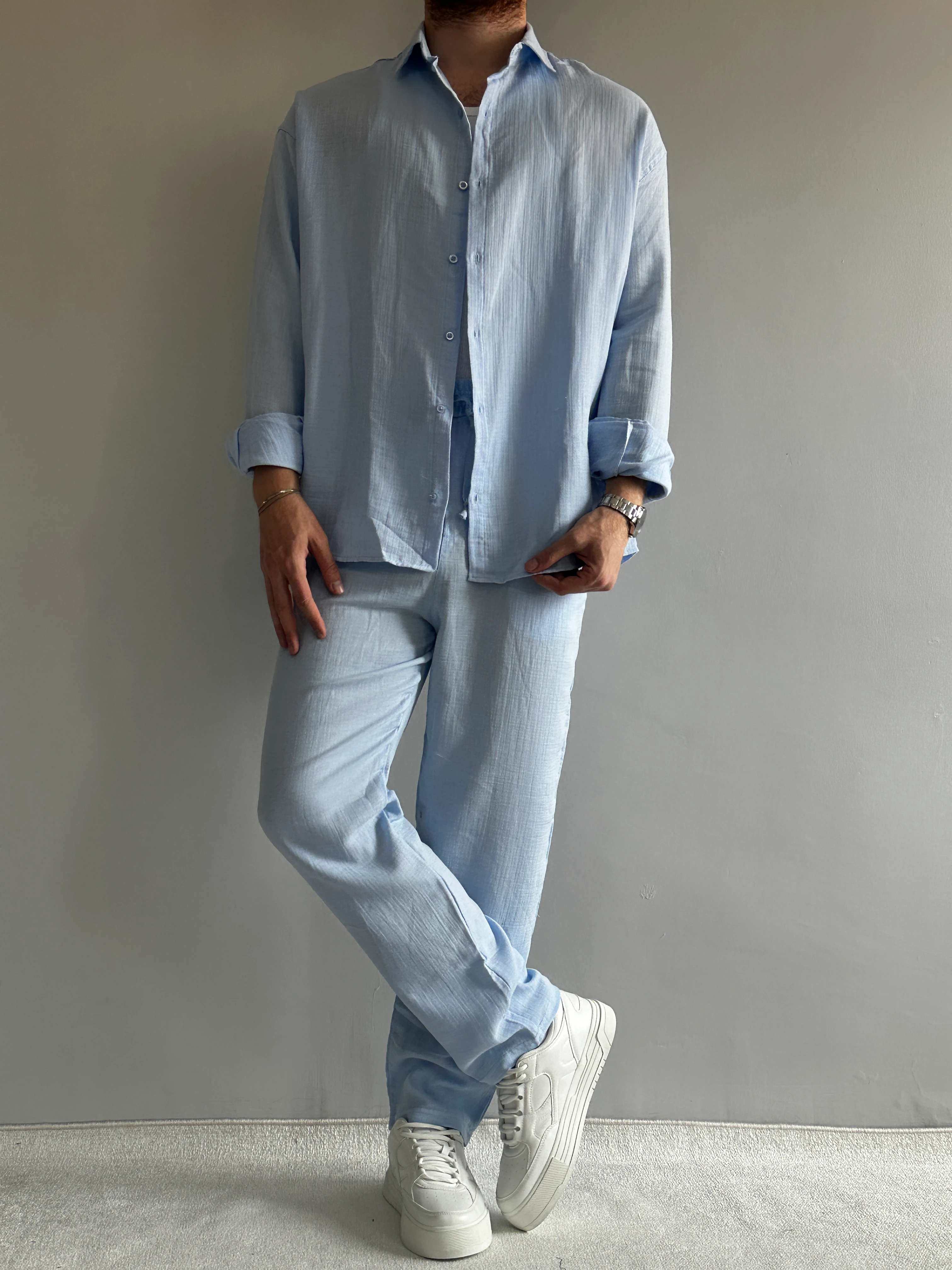 Prime Old Money Yüksek Kalite Müslin Keten Takım - P120