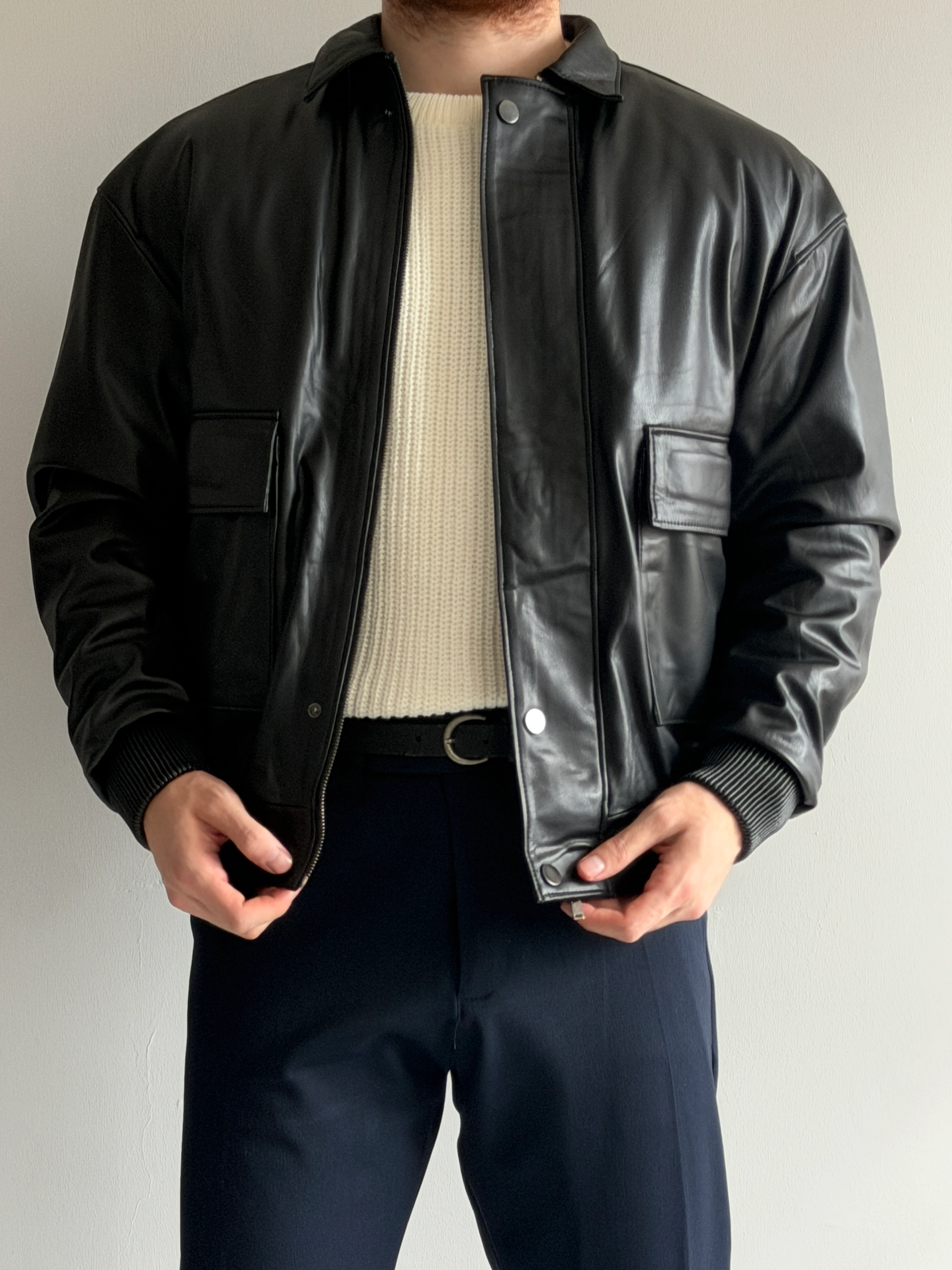 Prime Old Money Elite Yüksek Gramajlı %100 İşçilikli Deri Ceket - P166