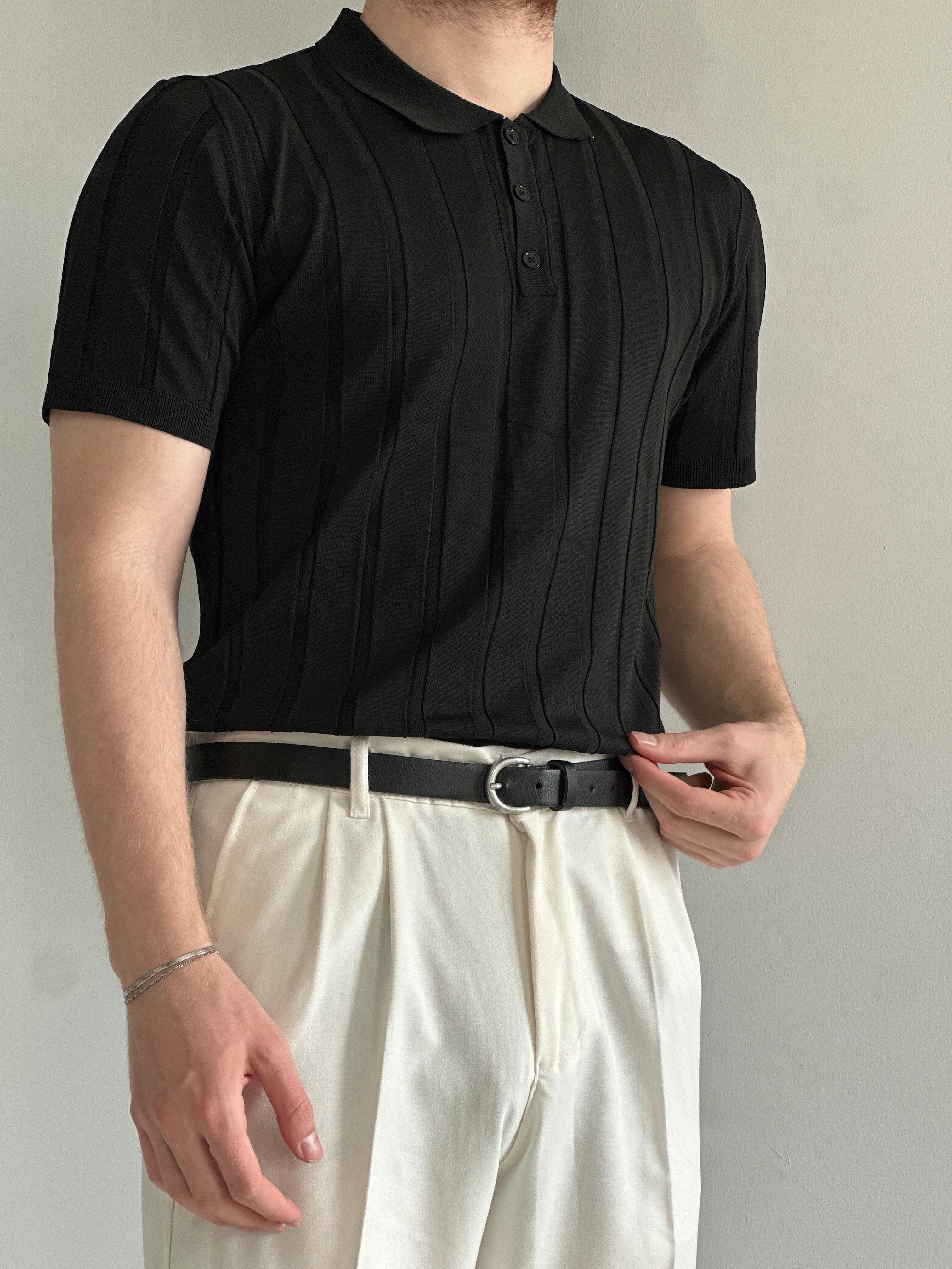 Erkek Prime Düğmeli Polo Yaka Triko T-Shirt