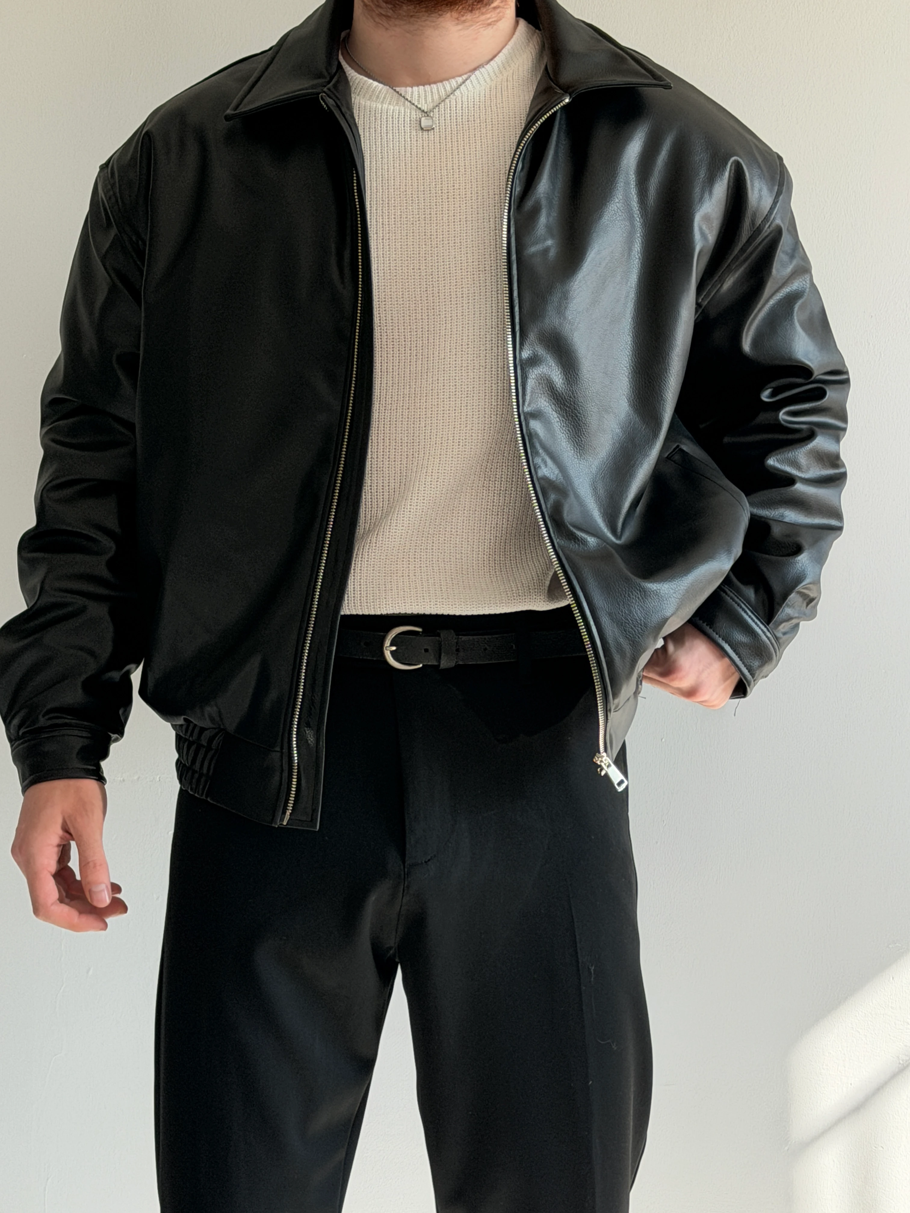 Prime Old Money Exclusive Bomber Deri Ceket - P167