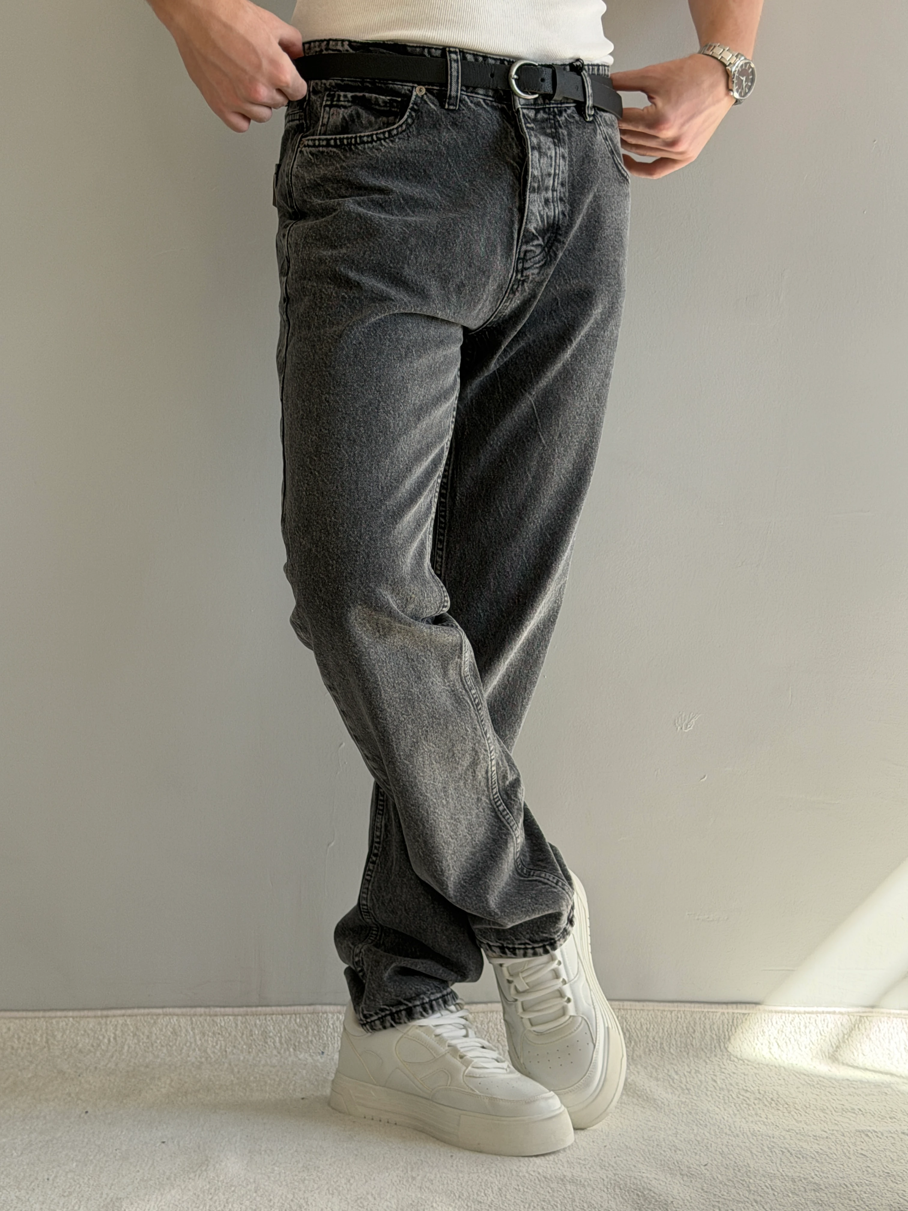 Prime Yüksek Kalite Baggy Kalıp Likralı Kot Pantolon - P149