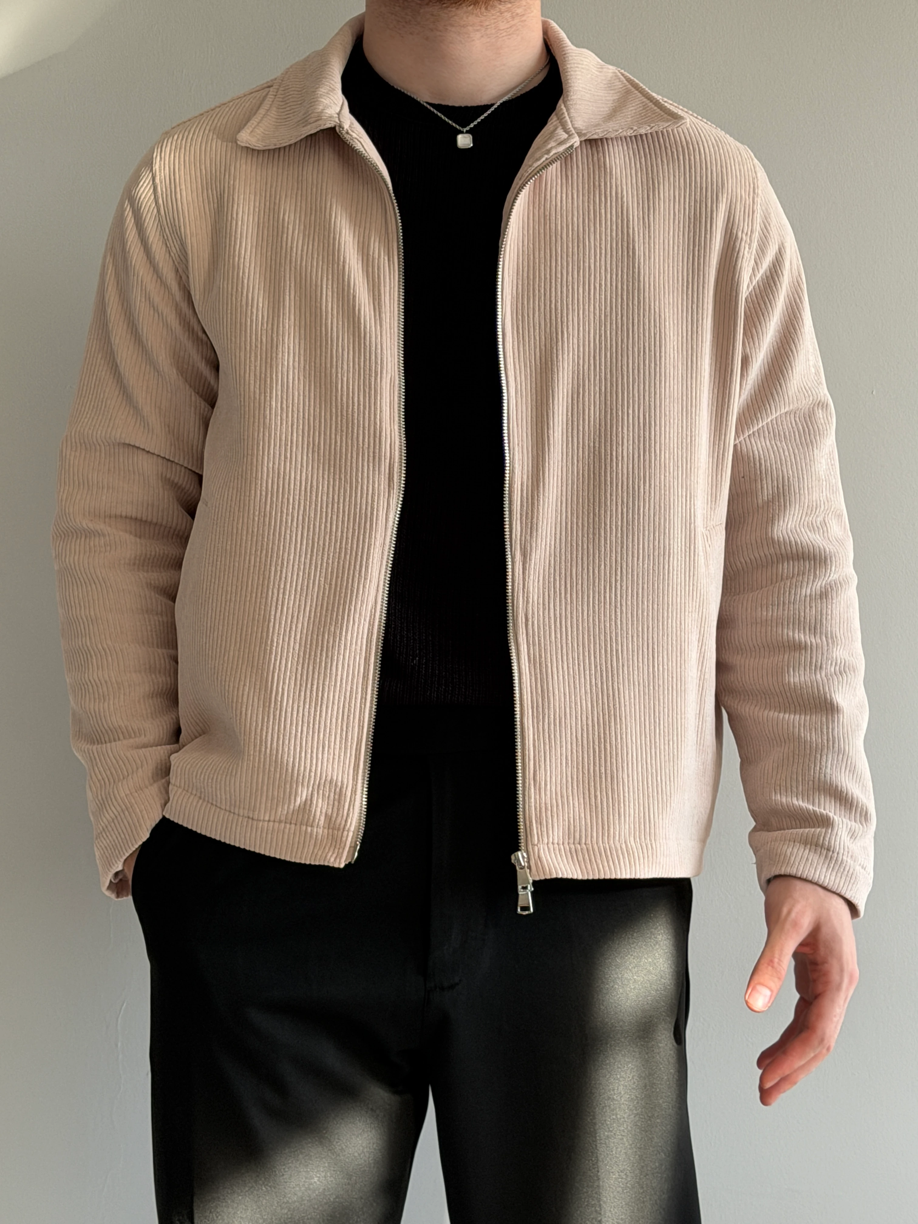 Prime Old Money Premium Fitilli Ceket - P169 - Krem