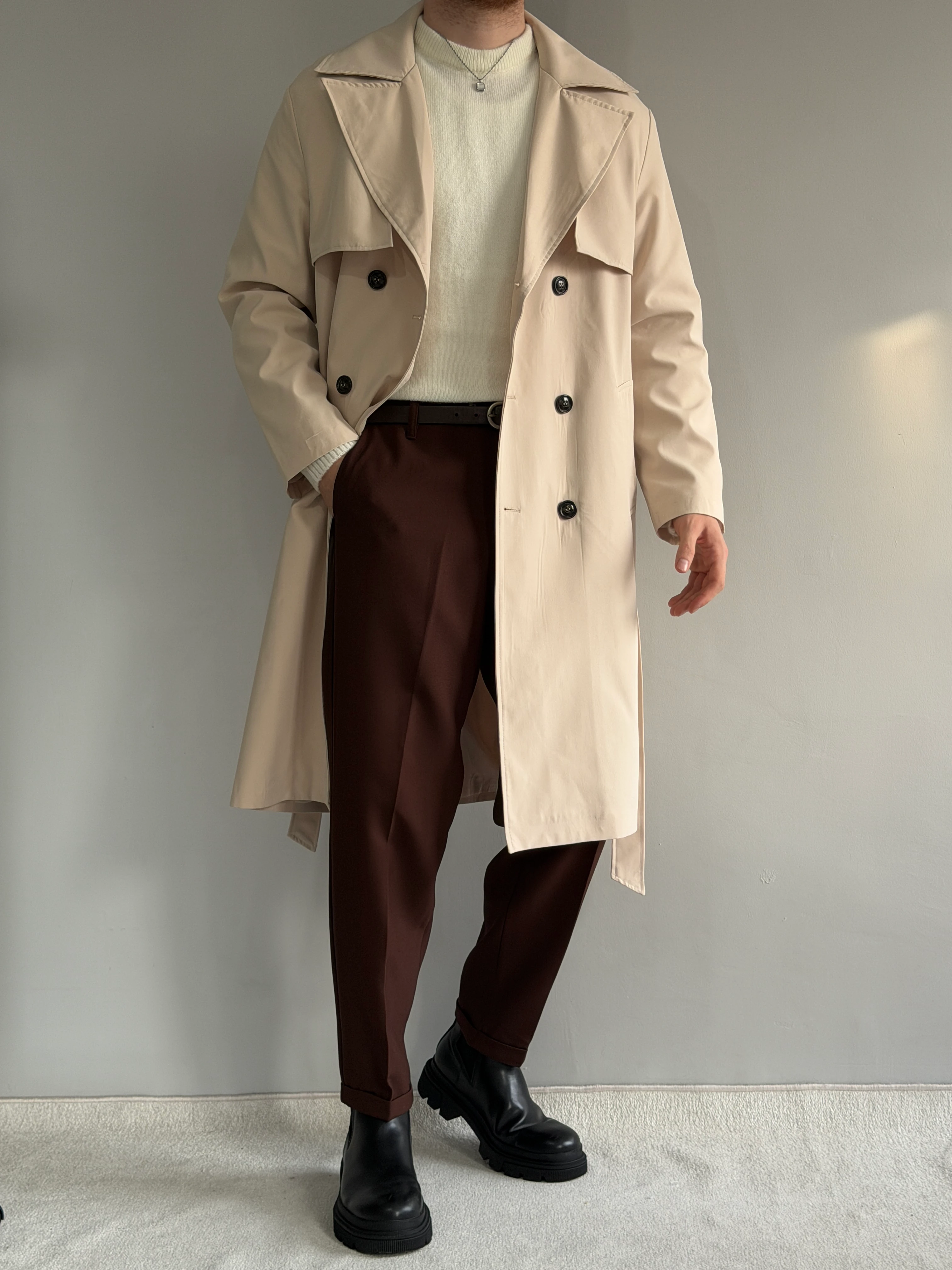 Prime Old Money Yüksek Kalite Trençkot - P176