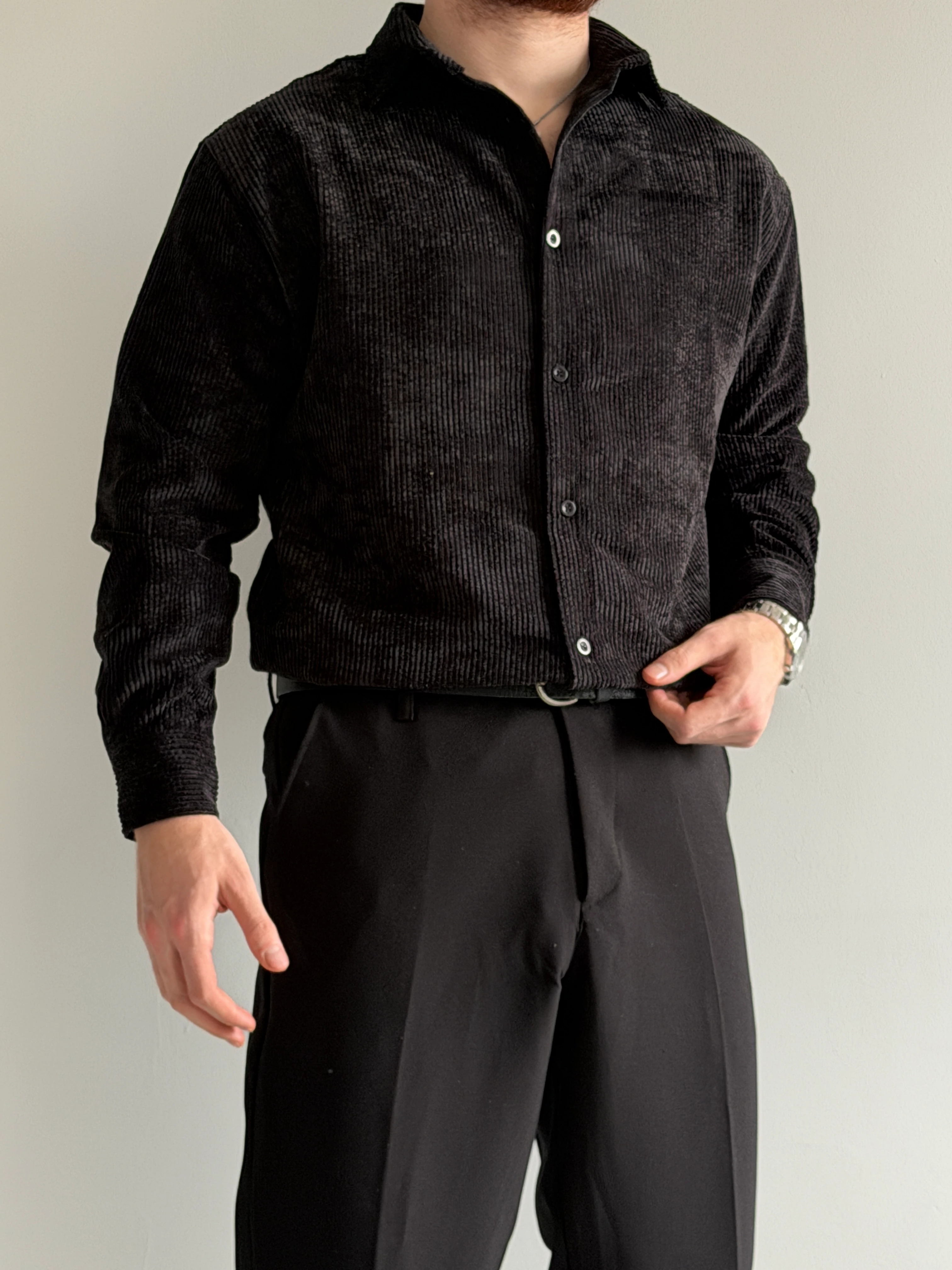 Prime Old Money Exclusive Kalın Fitilli Gömlek - P195