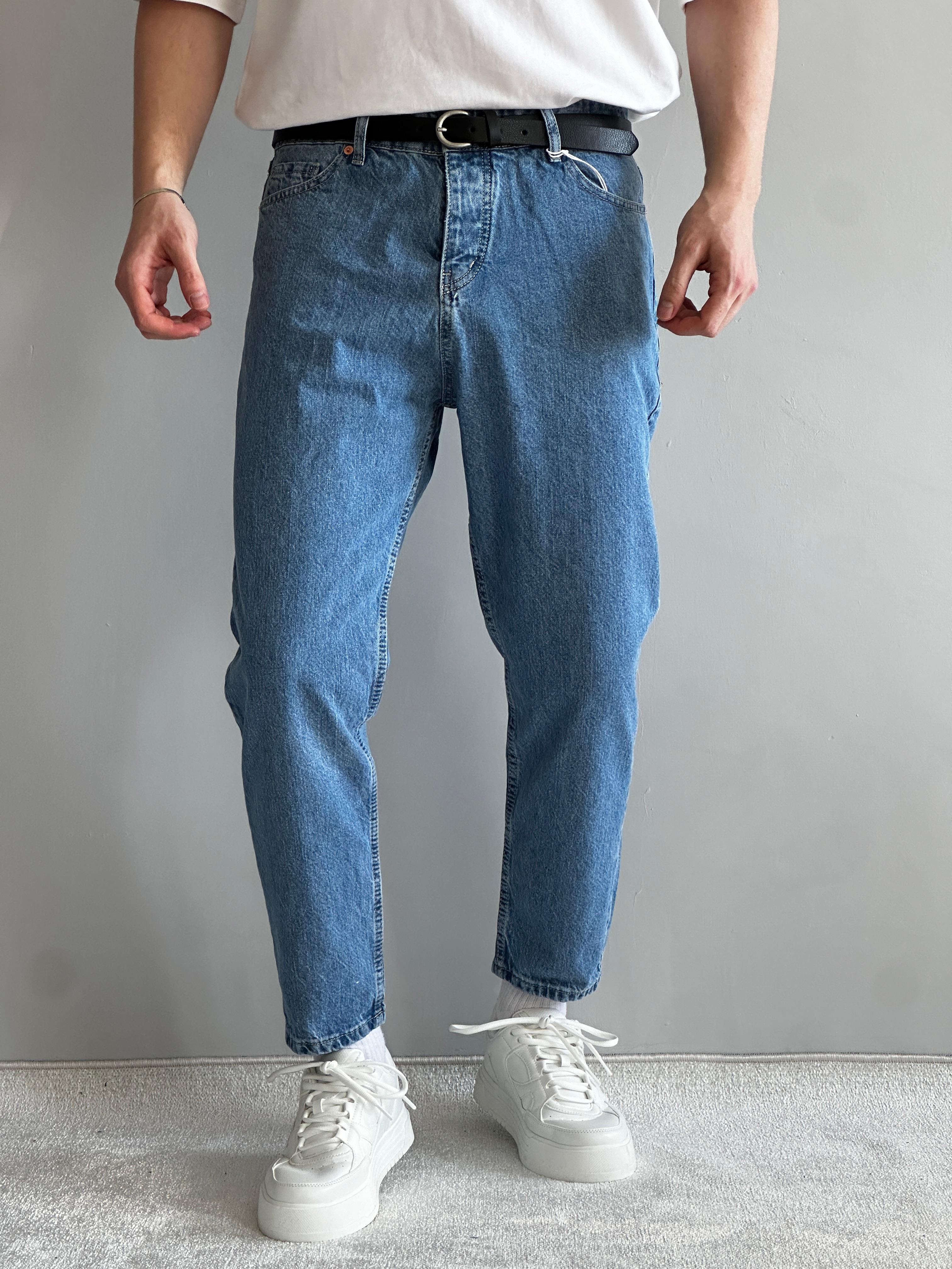 Erkek Prime Boyfriend Kalıp Kot Pantolon Jeans - Mavi