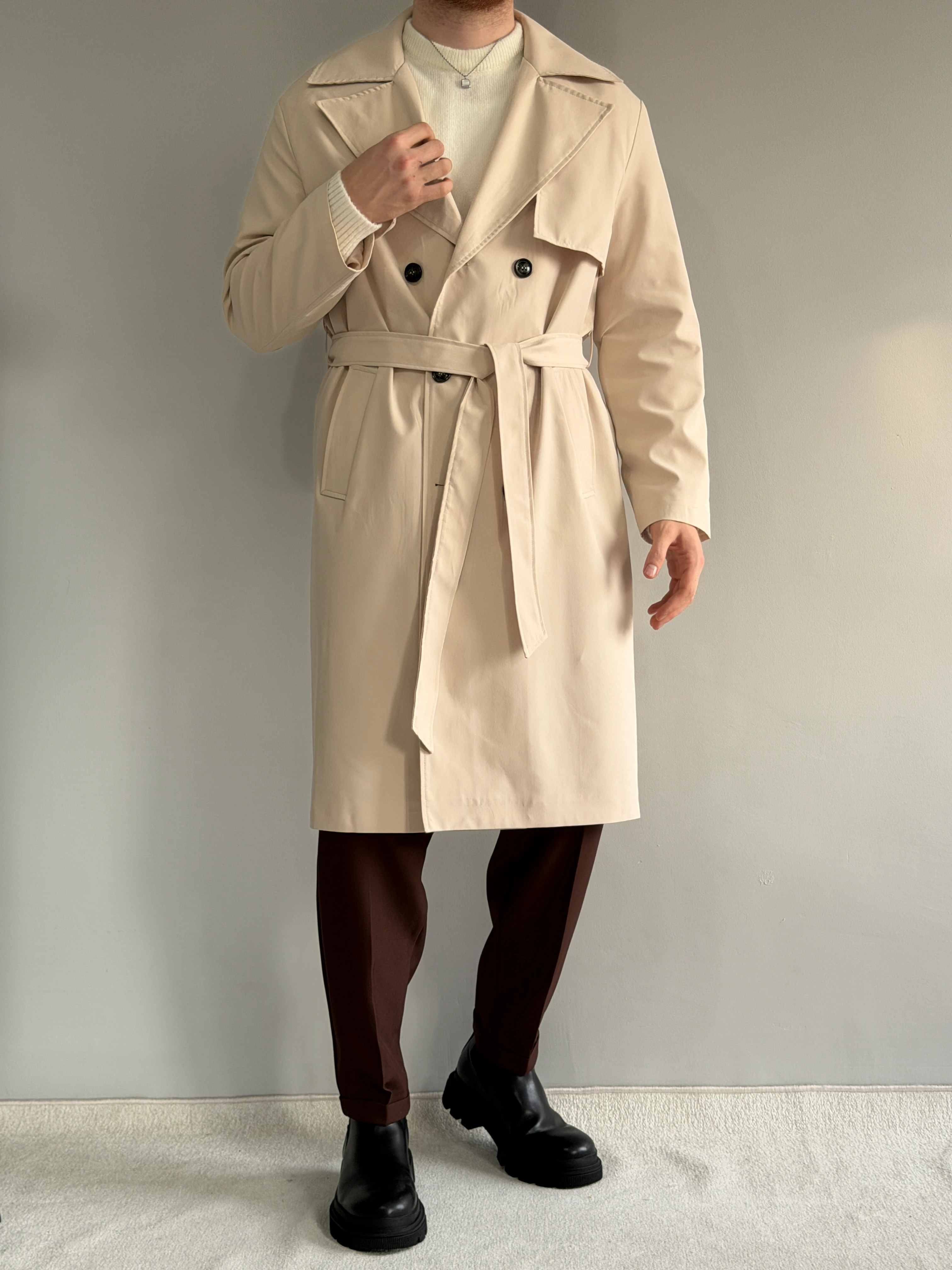 Prime Old Money Yüksek Kalite Trençkot - P176