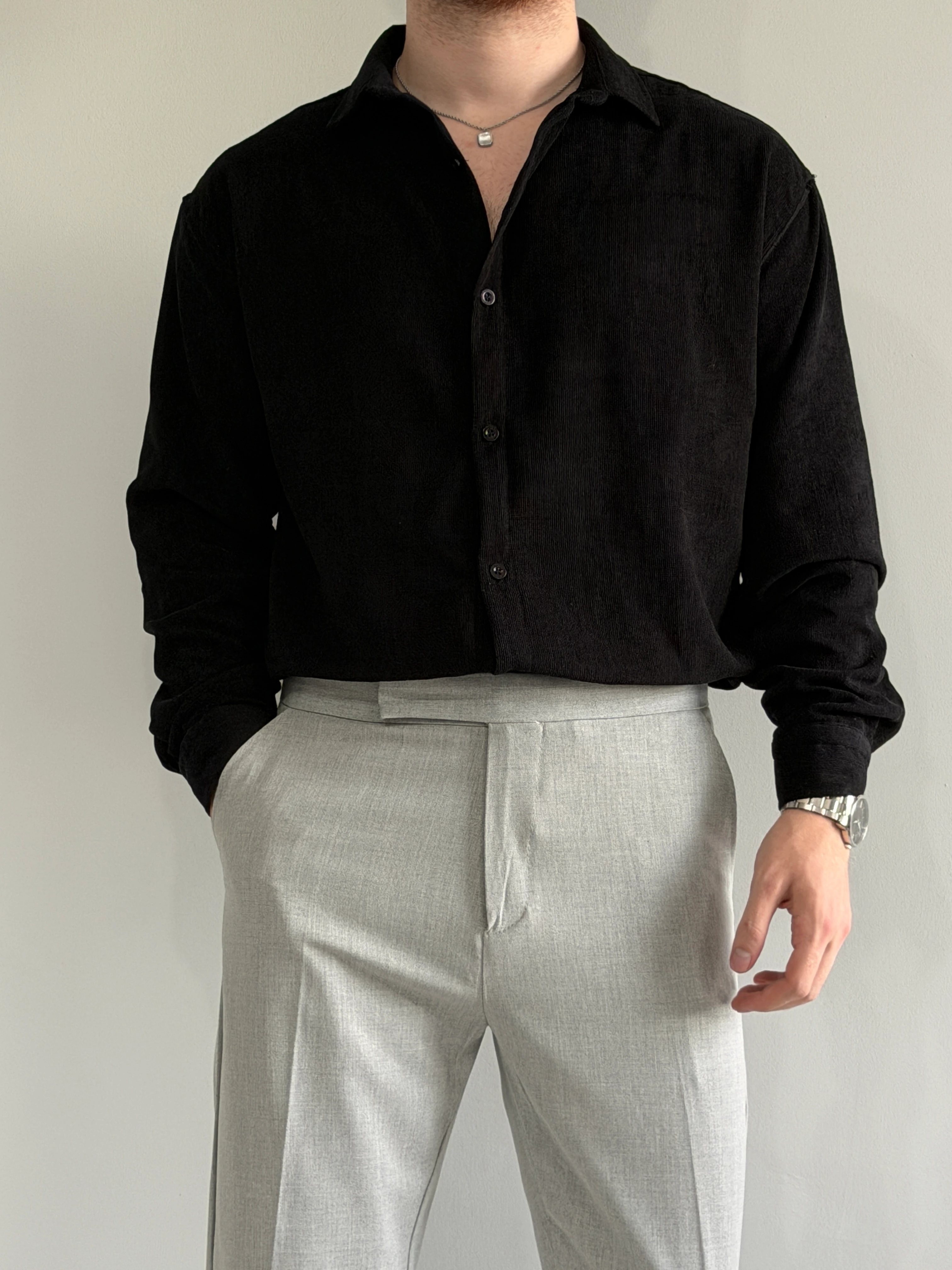 Prime Old Money Exclusive İnce Fitilli Gömlek - P145