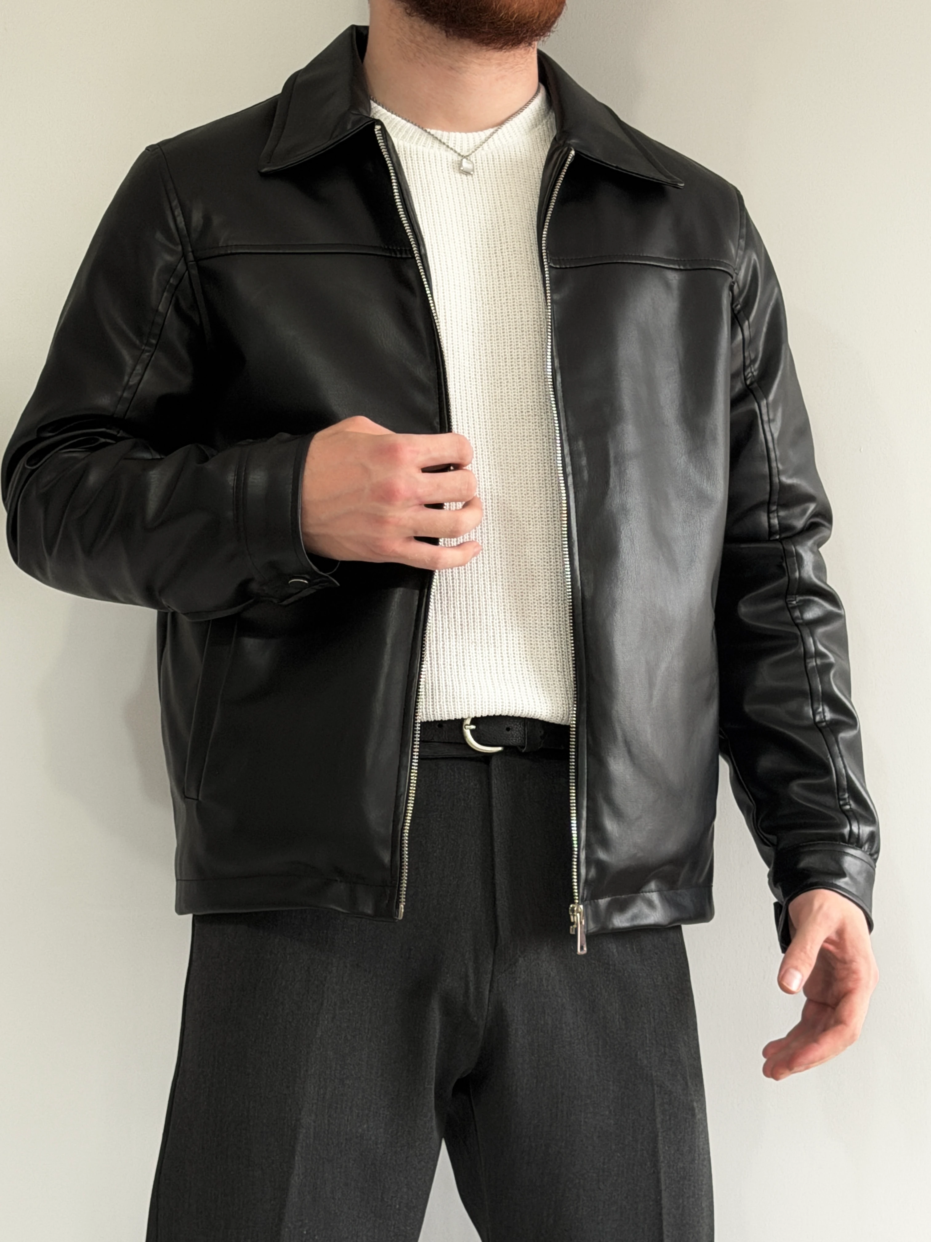 Prime Old Money Exclusive Yüksek Gramajlı Deri Ceket - P190