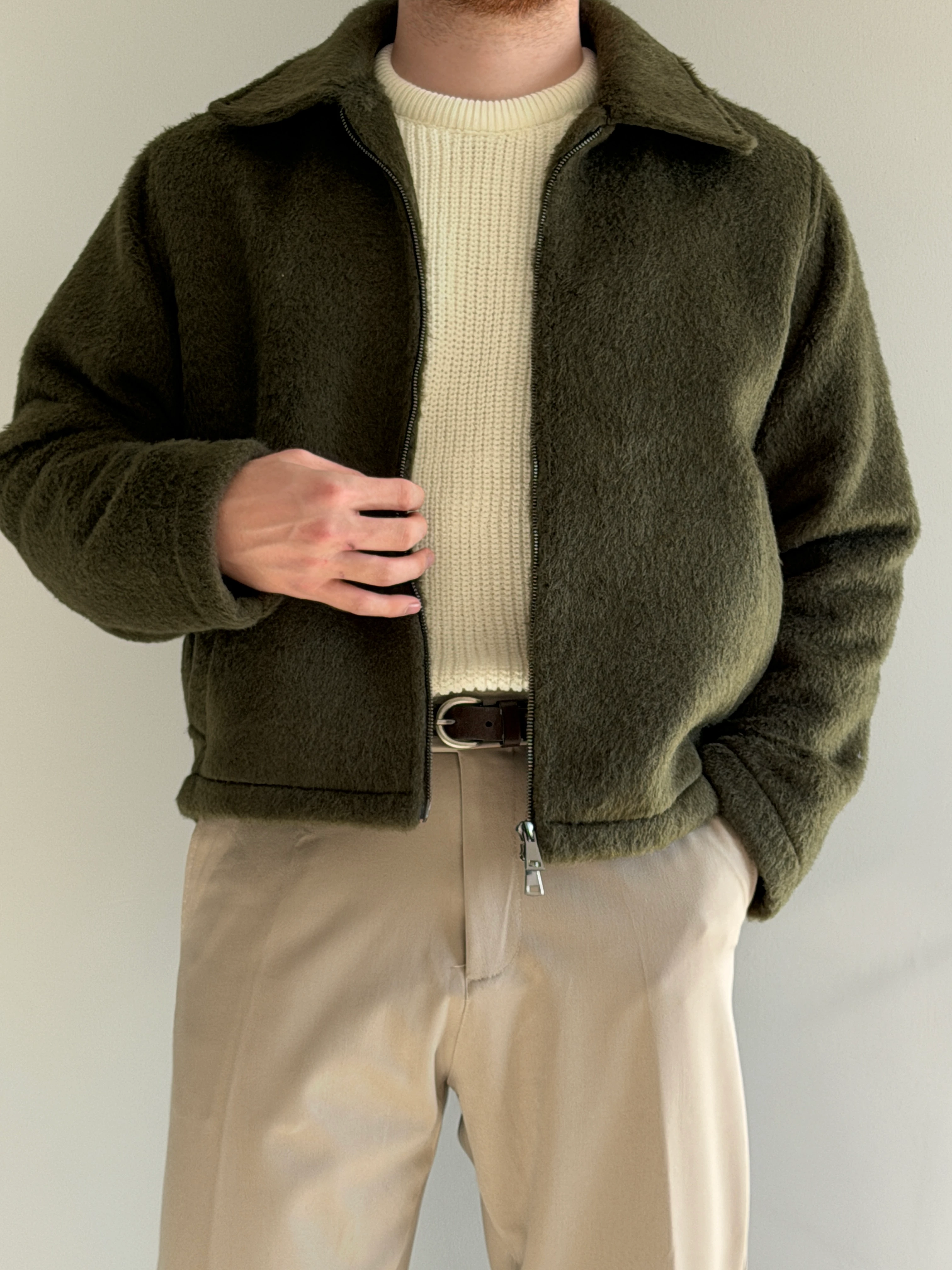 Antioch Old Money Premium Kaşe Ceket - P168 - Haki