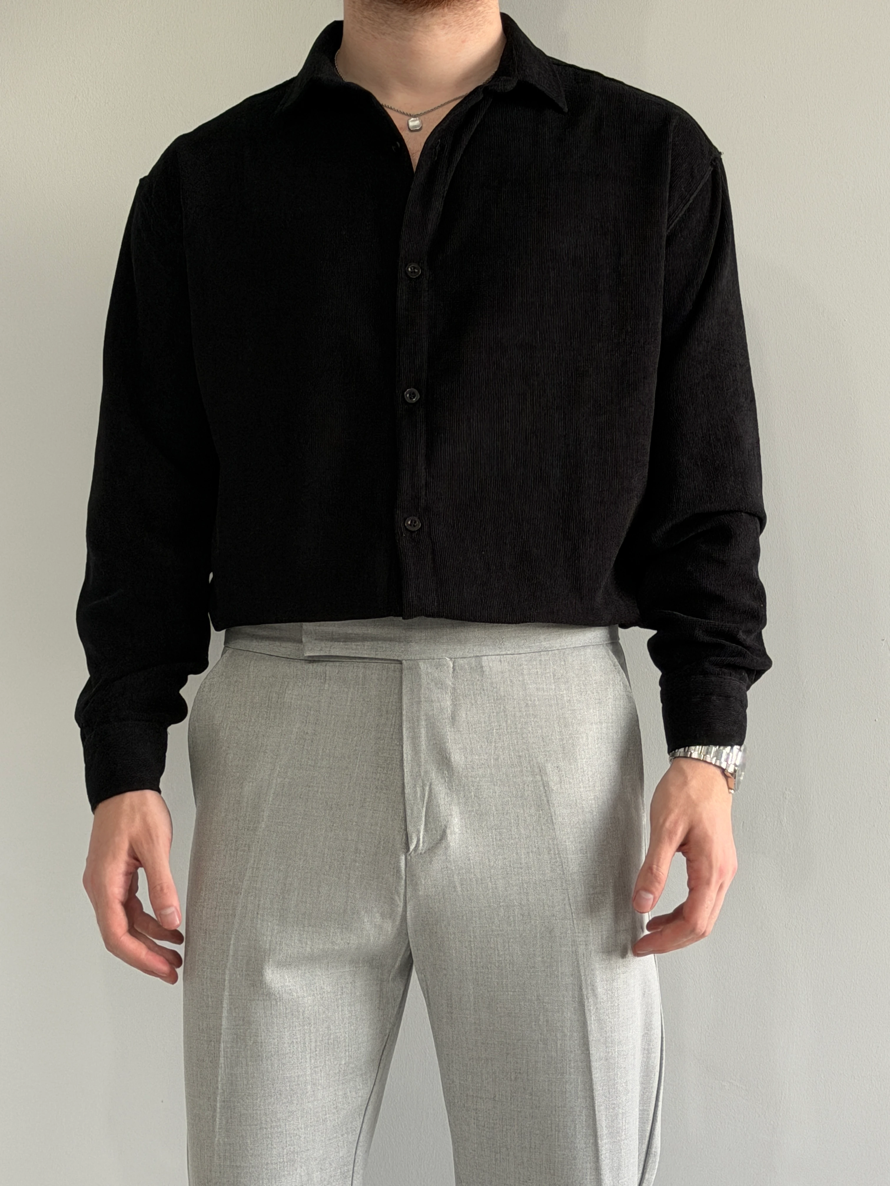 Prime Old Money Exclusive İnce Fitilli Gömlek - P145