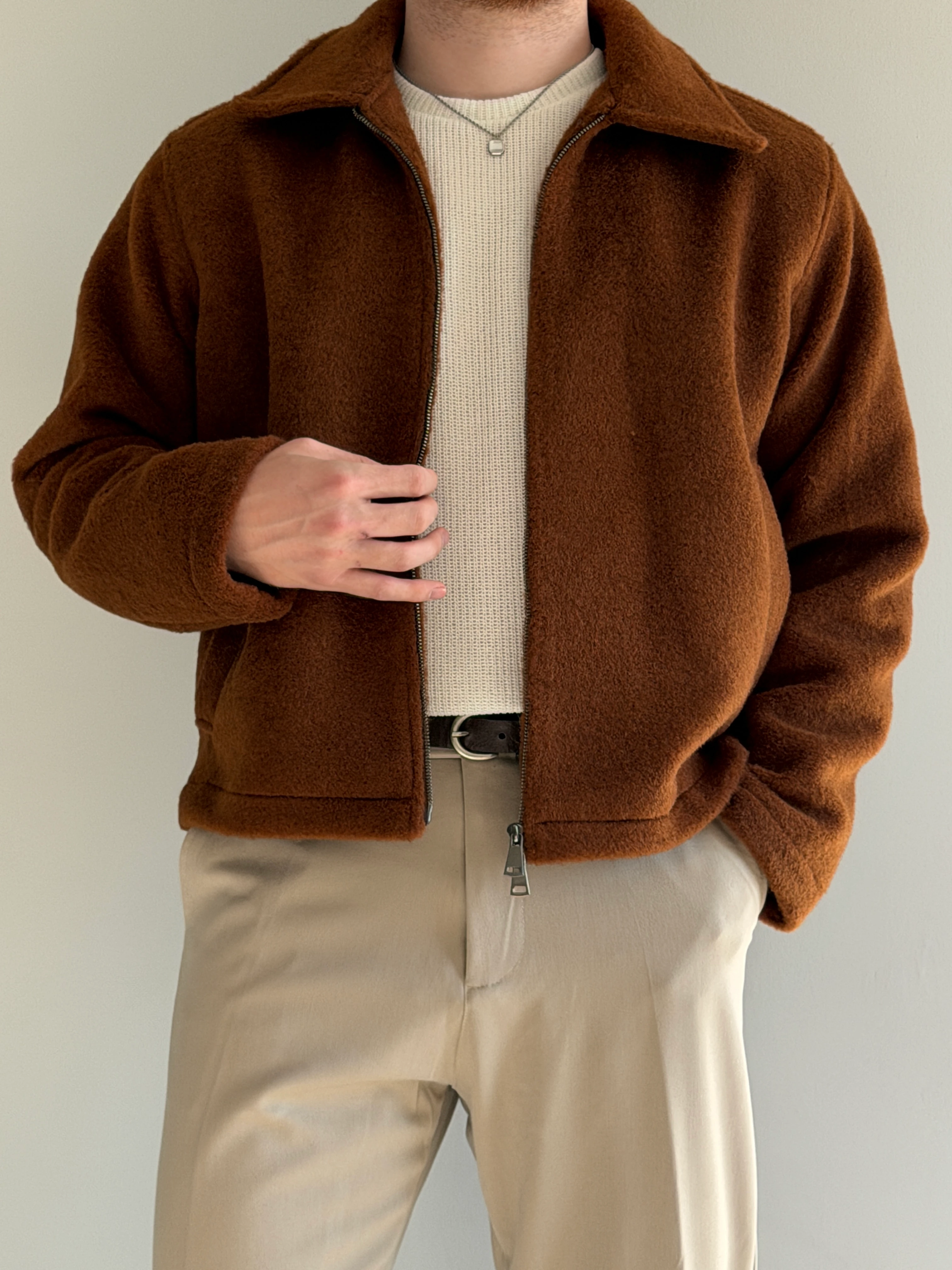 Antioch Old Money Premium Kaşe Ceket - P168 - Kahverengi