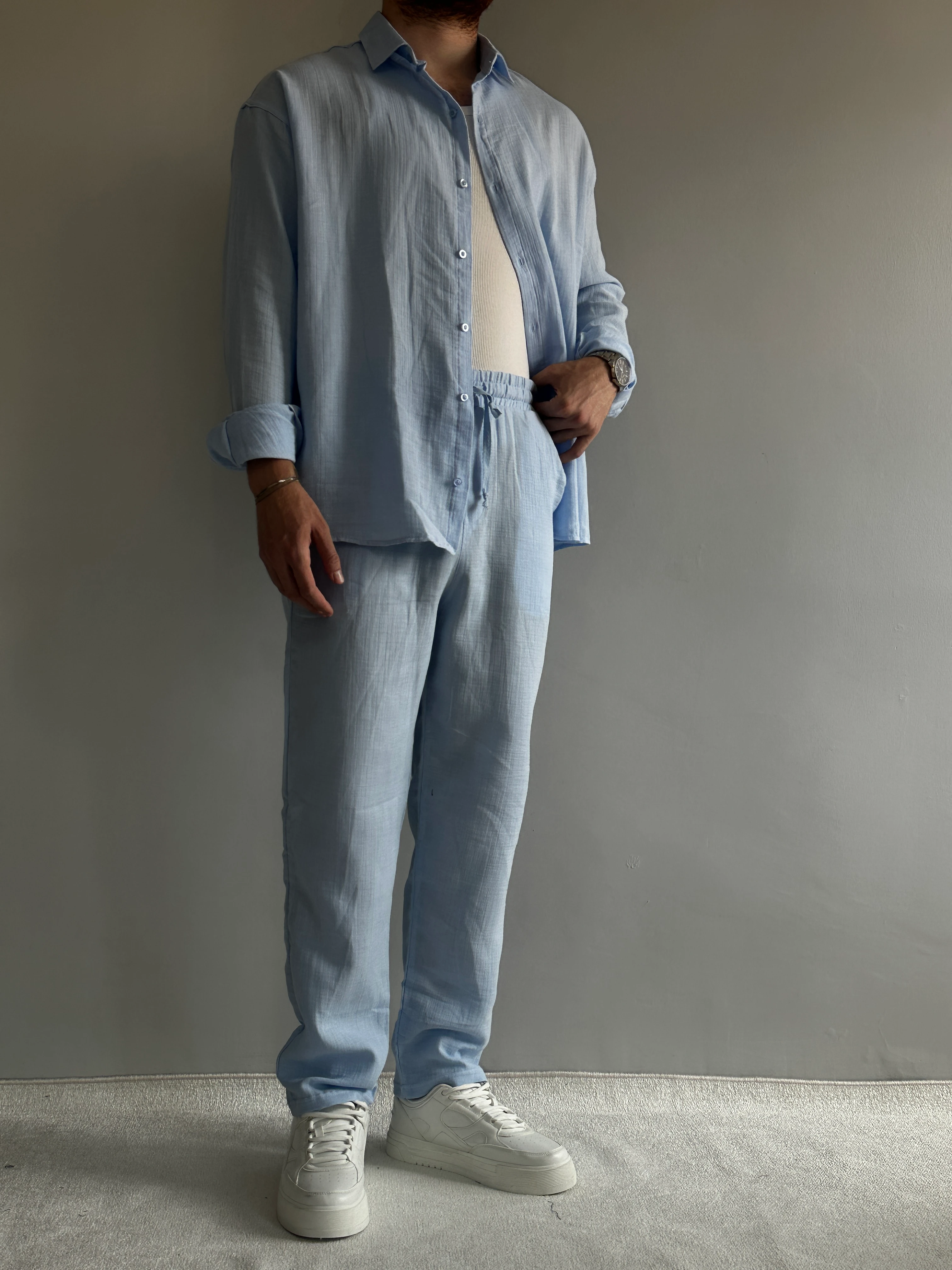 Prime Old Money Yüksek Kalite Müslin Keten Takım - P120