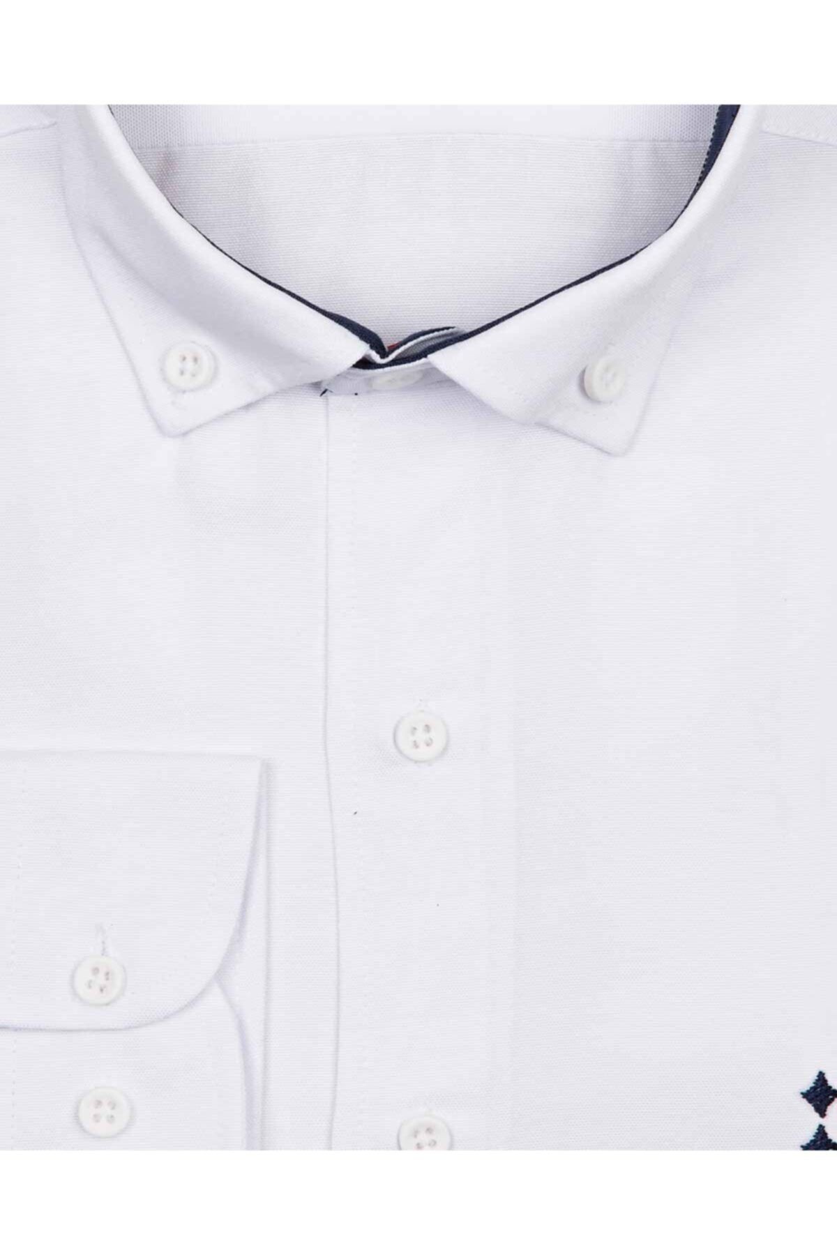Slim Fit Oxford Beyaz Erkek Gömlek