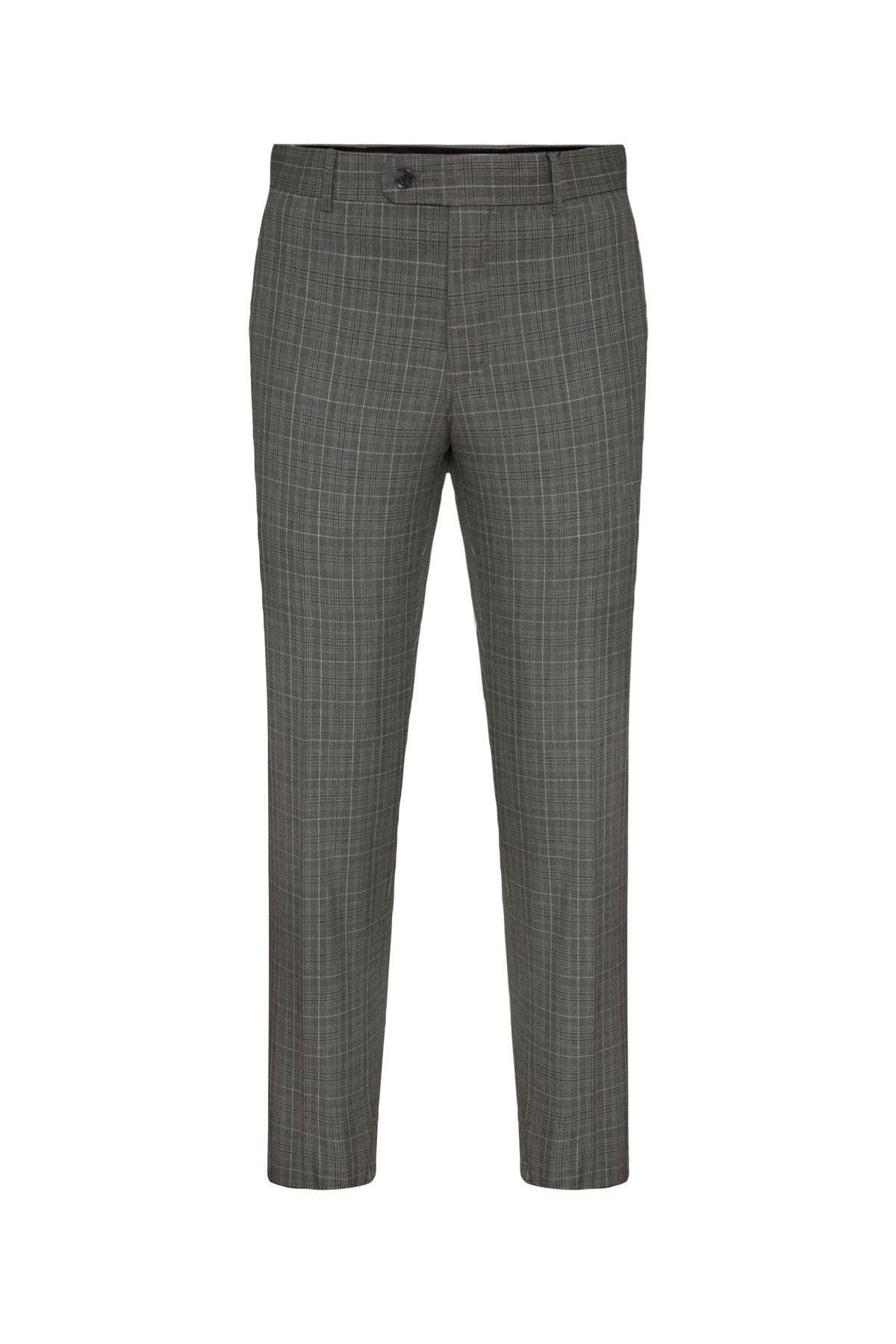 Slim Fit Desenli Erkek Pantolon