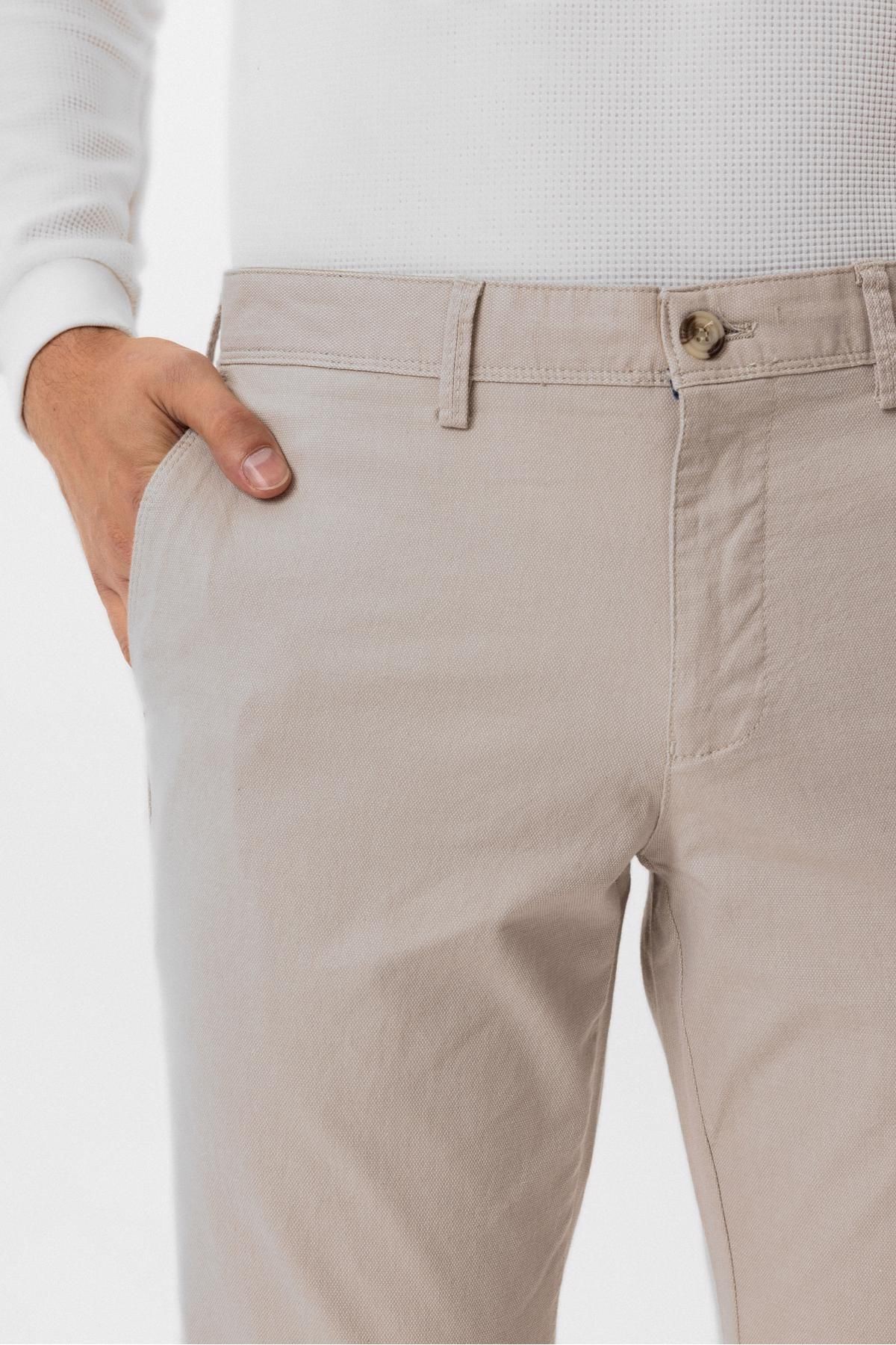 Slim Kalıp Armürlü Pantolon