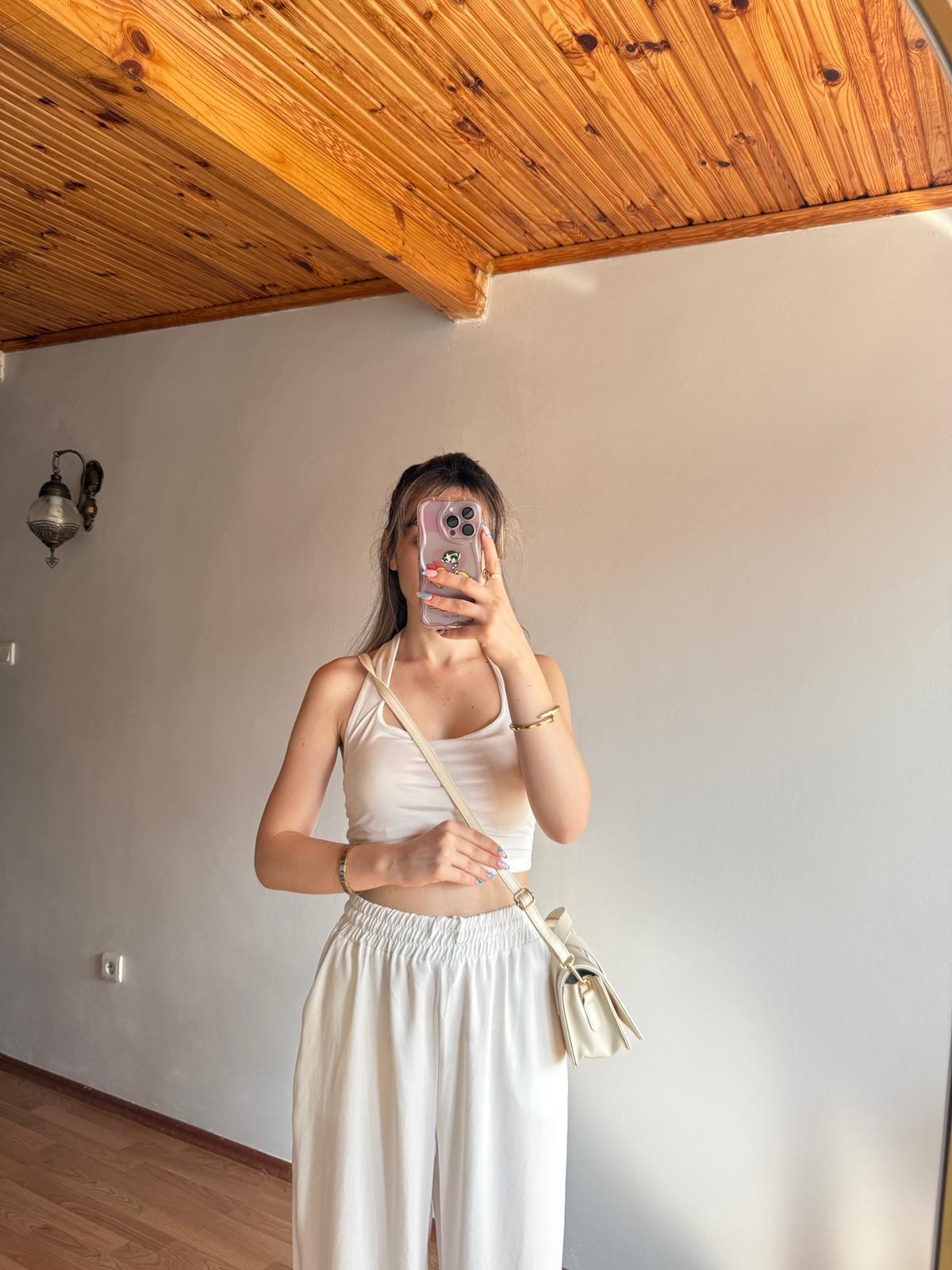 Nina Model Krem Kadın El ve Omuz Çantası