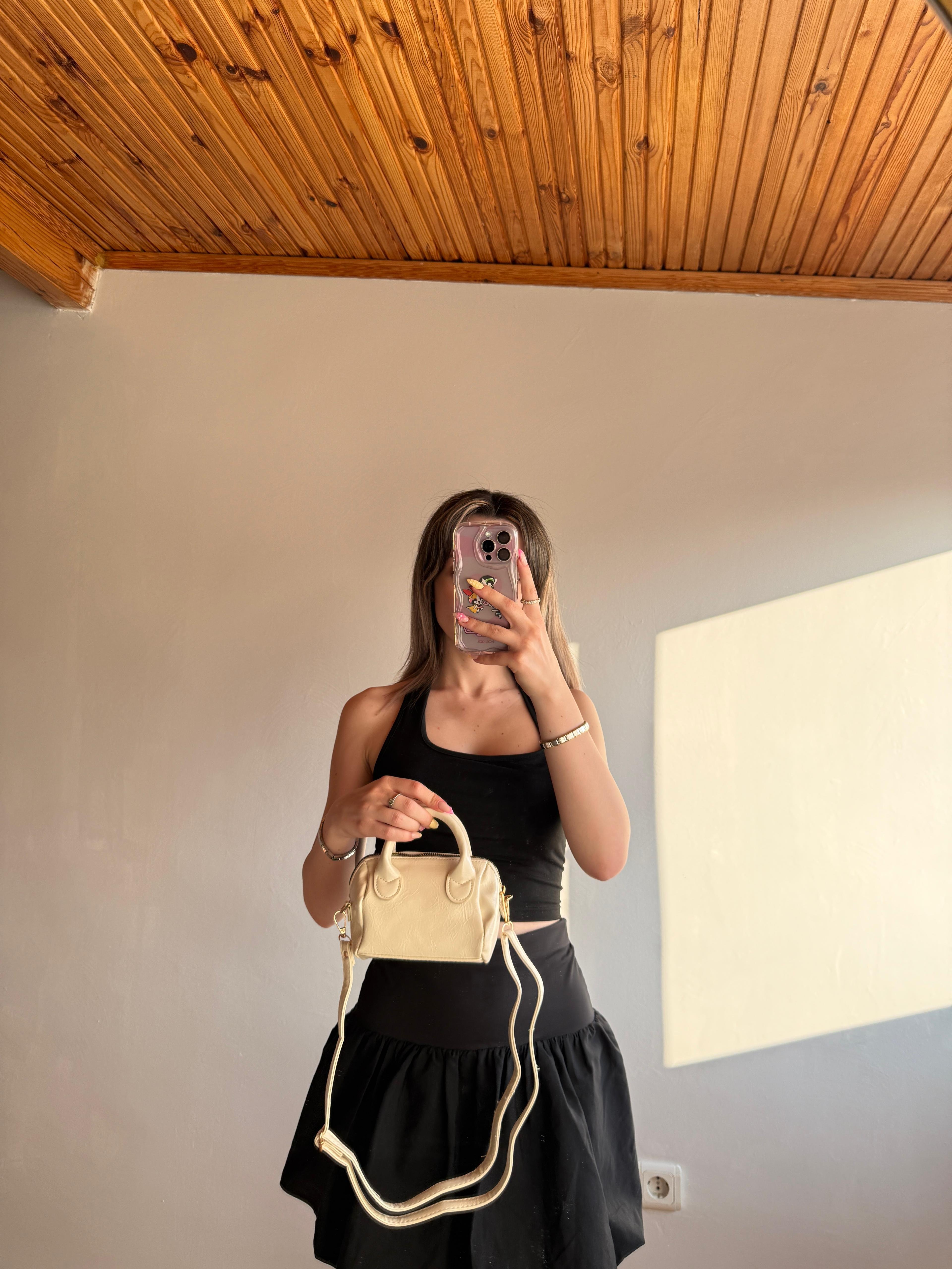 VK Model Krem El ve Omuz Çantası