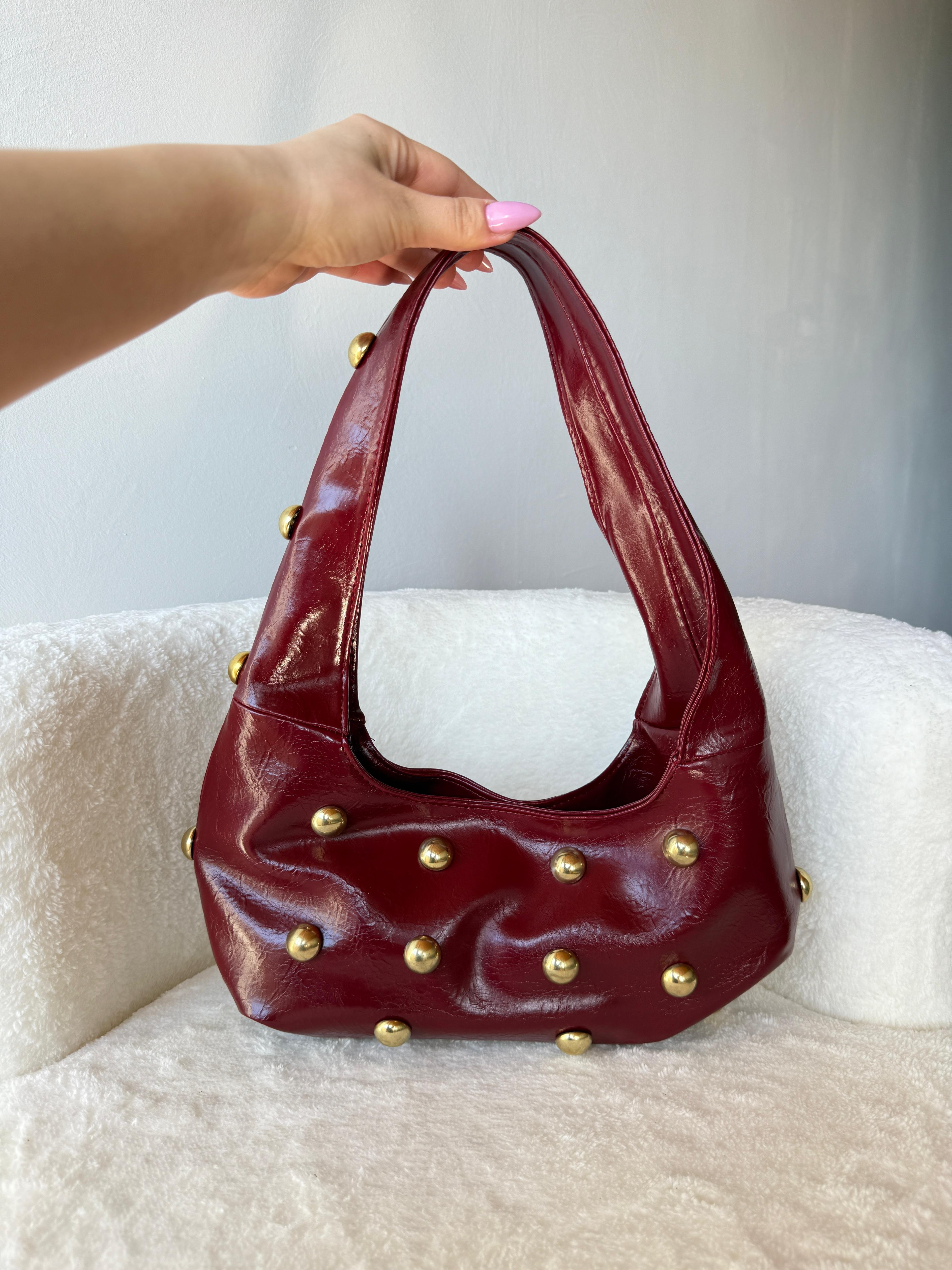 Stellar Model Bordo Baget Çanta 