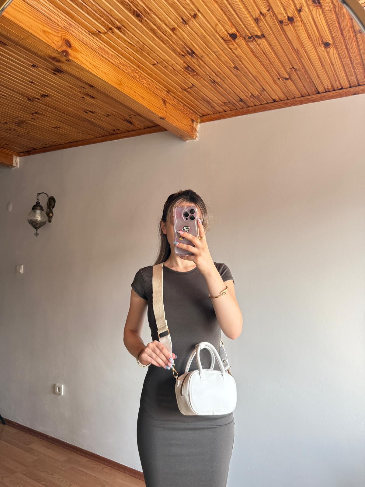 Velora Model Beyaz Kadın El ve Omuz Çantası
