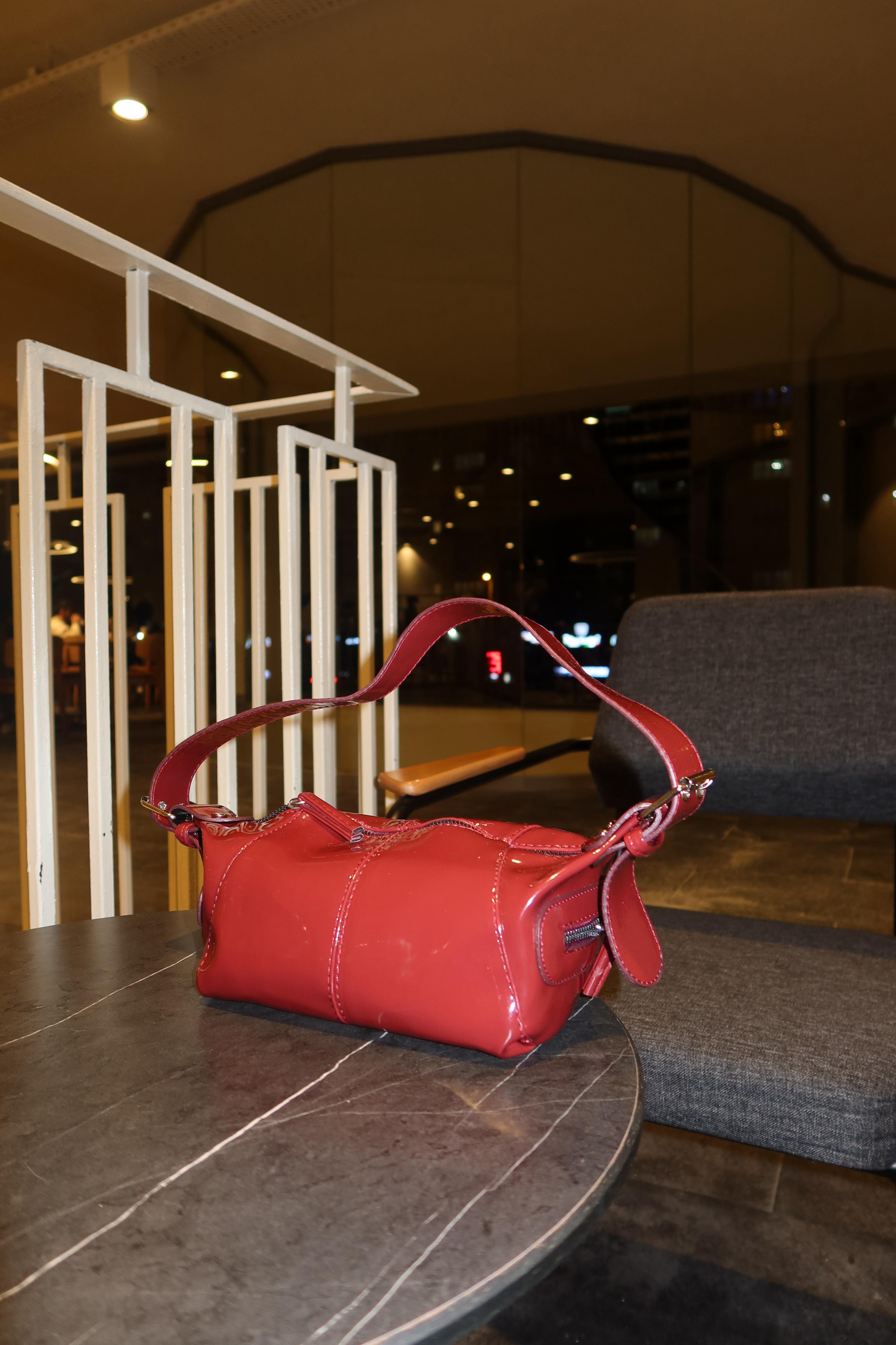 Rose Model Bordo Rugan Omuz Çantası