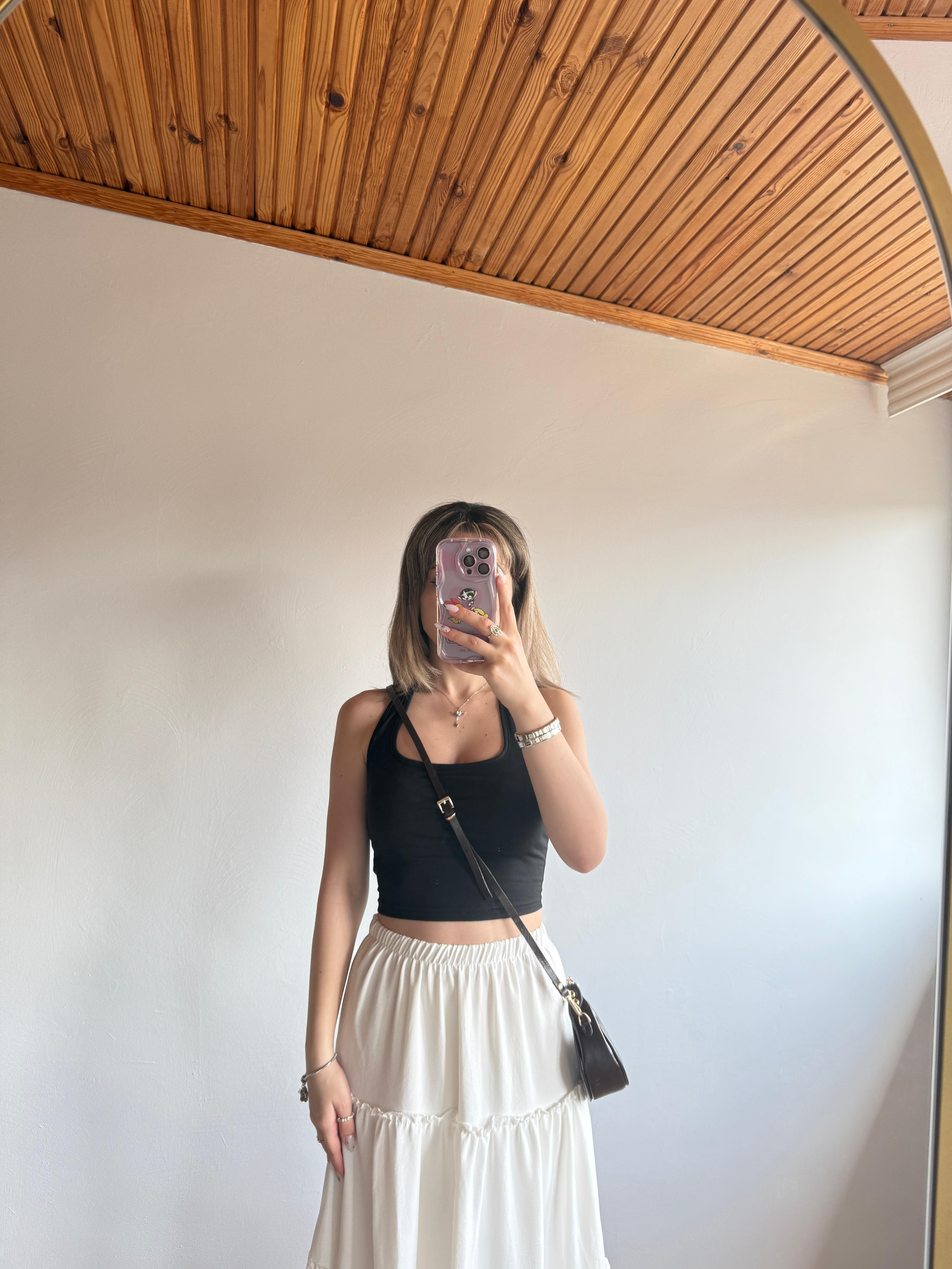 CC Model Mini Boy Acı Kahve Aksesuar Detaylı Kadın El ve Omuz Çanta 
