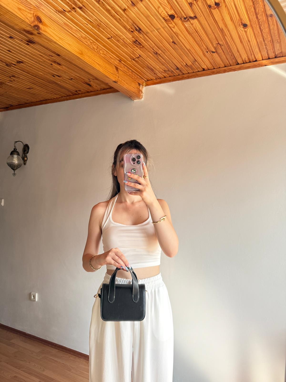 Nina Model Siyah Kadın El ve Omuz Çantası