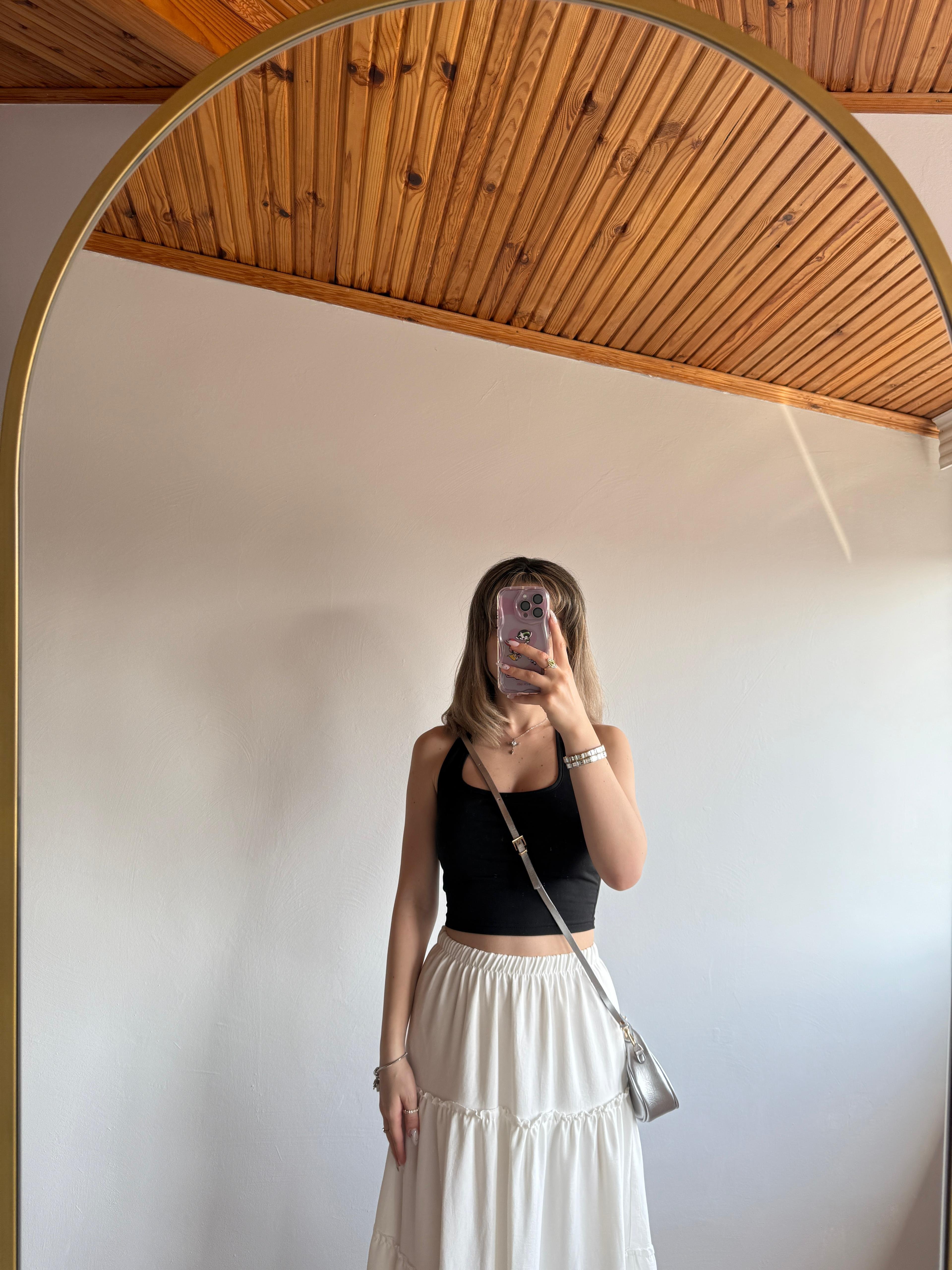 CC Model Mini Boy Gümüş Aksesuar Detaylı Kadın El ve Omuz Çanta 