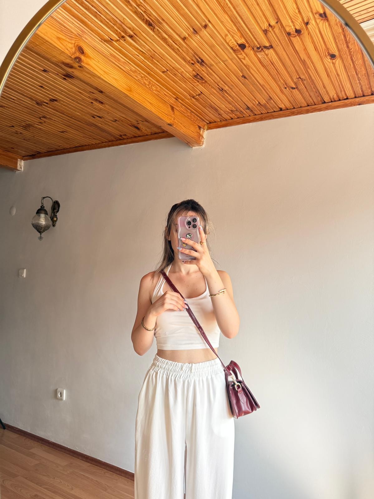 Nina Model Bordo Kadın El ve Omuz Çantası