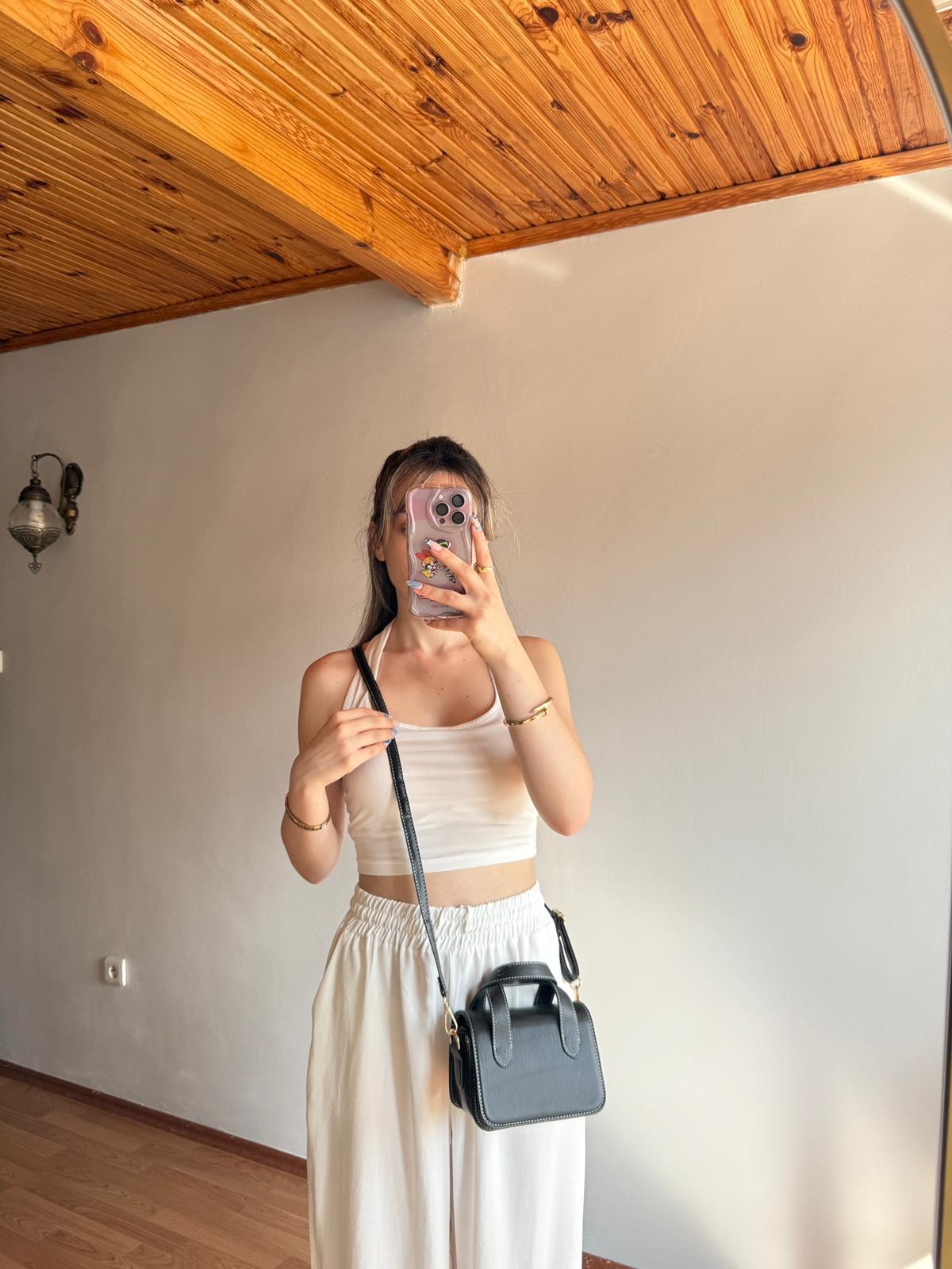 Nina Model Siyah Kadın El ve Omuz Çantası