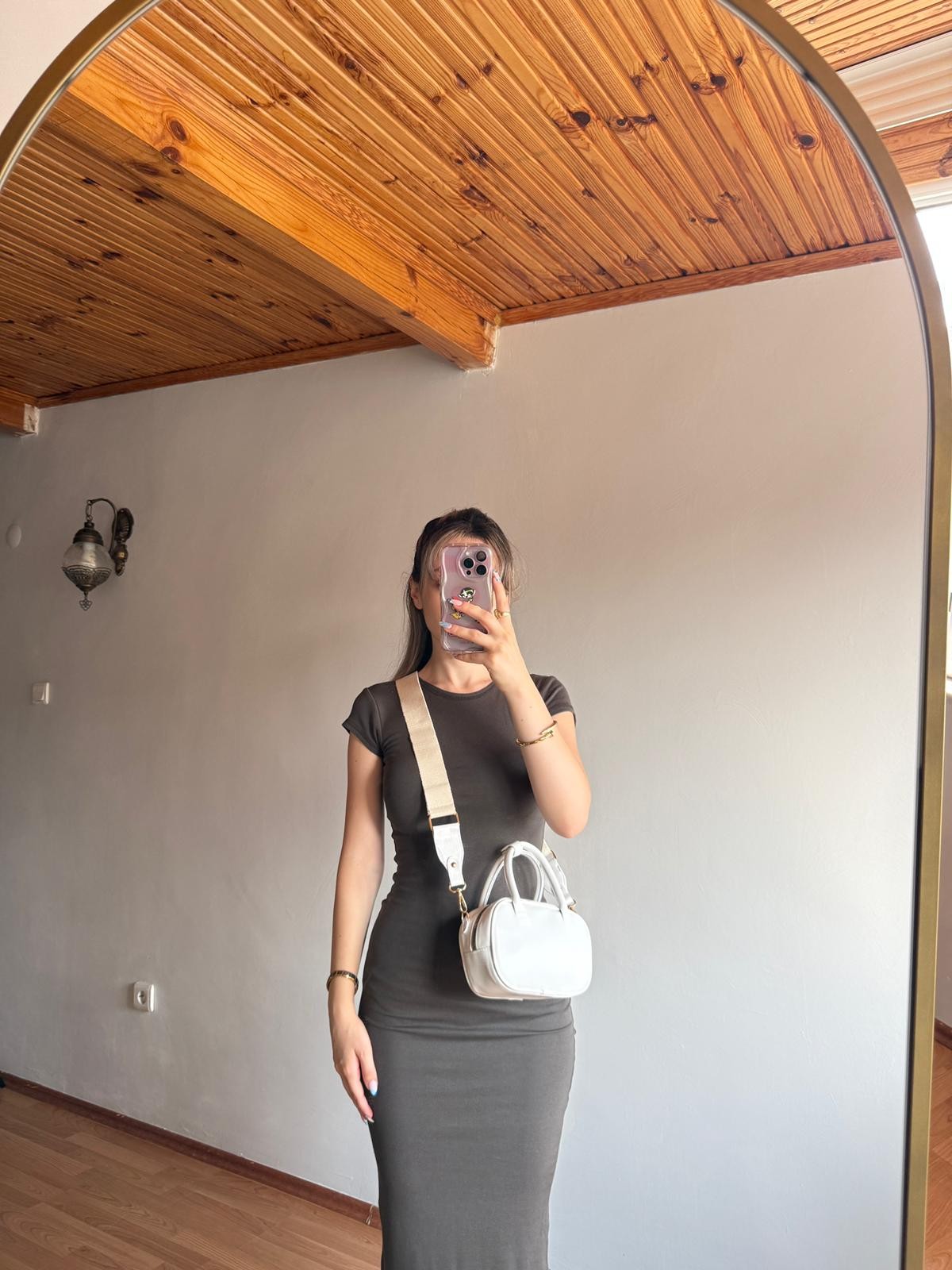 Velora Model Beyaz Kadın El ve Omuz Çantası