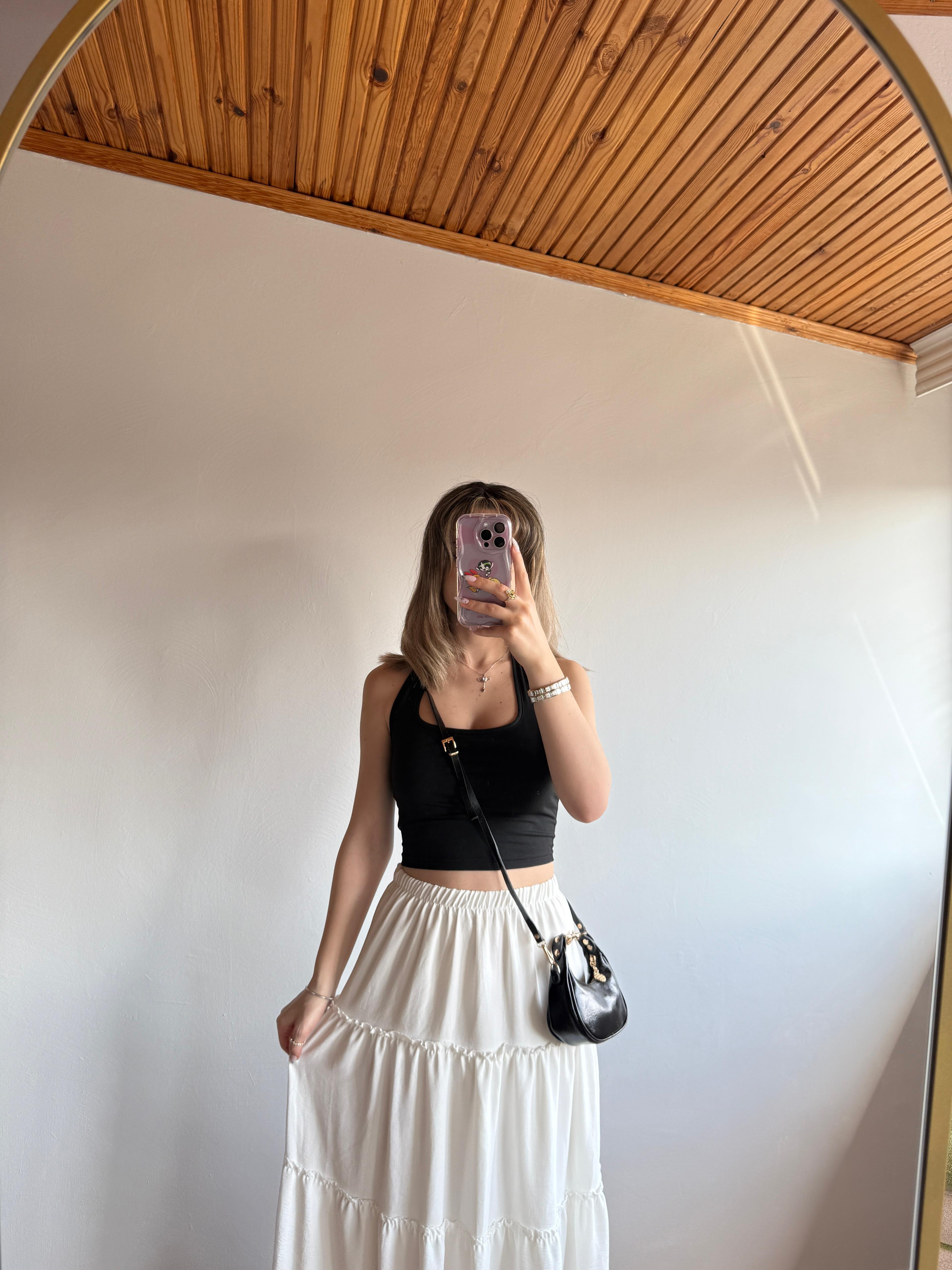 CC Model Mini Boy Siyah Aksesuar Detaylı Kadın El ve Omuz Çanta 