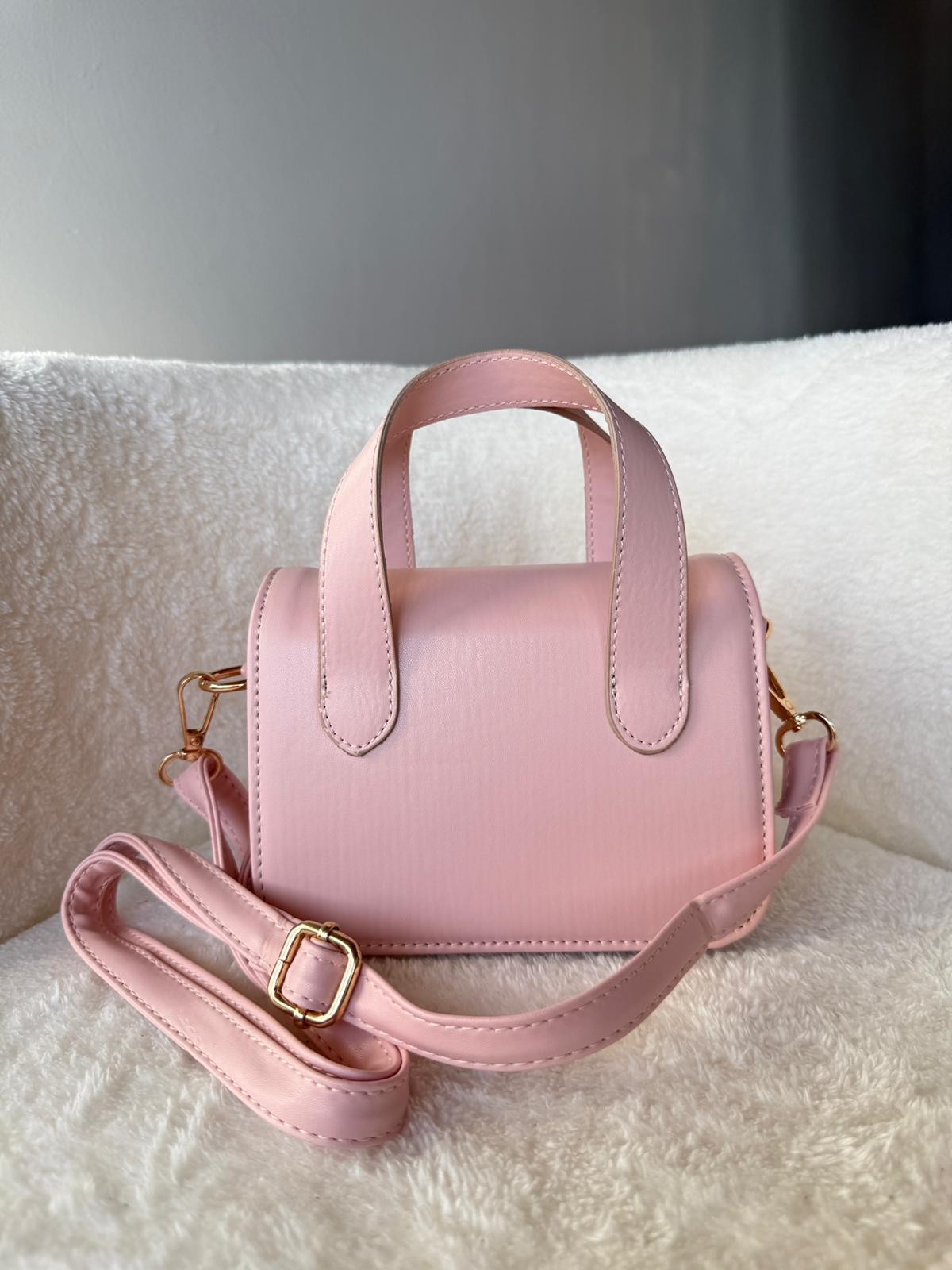 Nina Model Pembe Kadın El ve Omuz Çantası