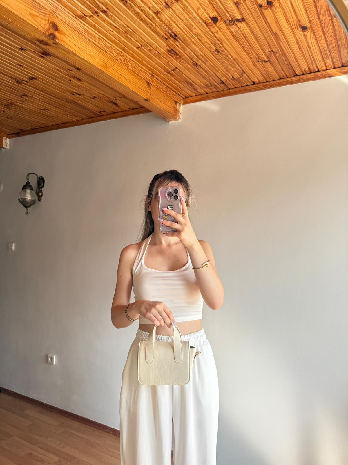 Nina Model Krem Kadın El ve Omuz Çantası
