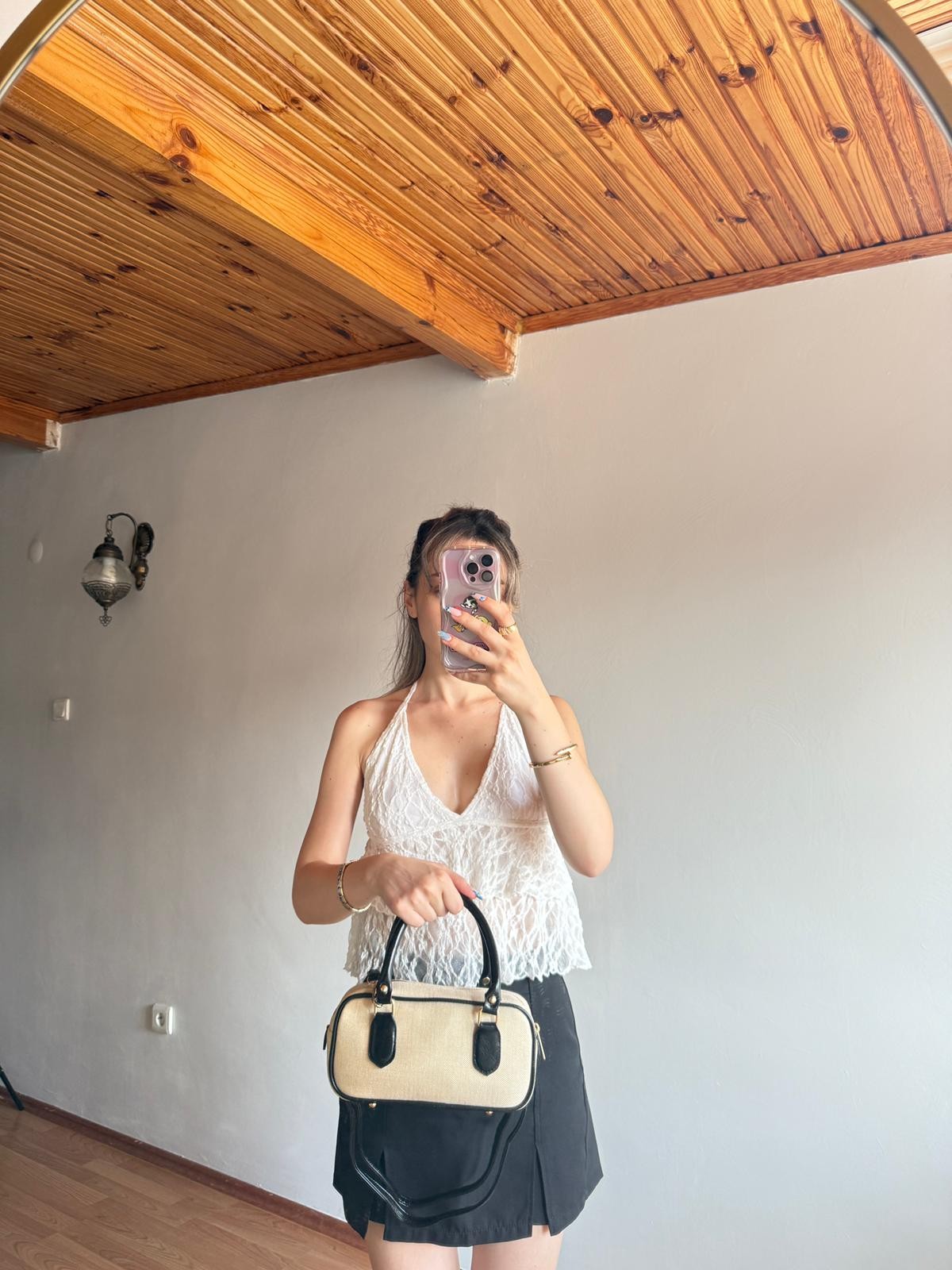 Beliz Model Siyah El ve Kol Çantası