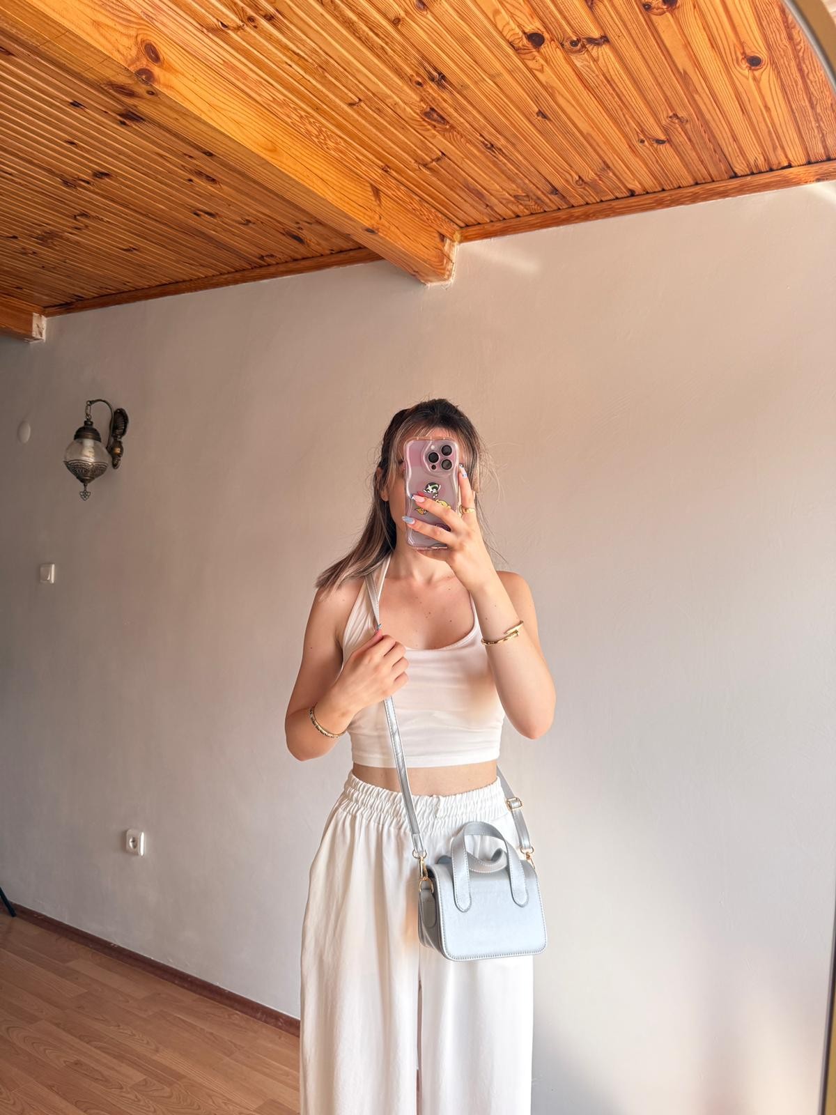 Nina Model Gümüş Kadın El ve Omuz Çantası