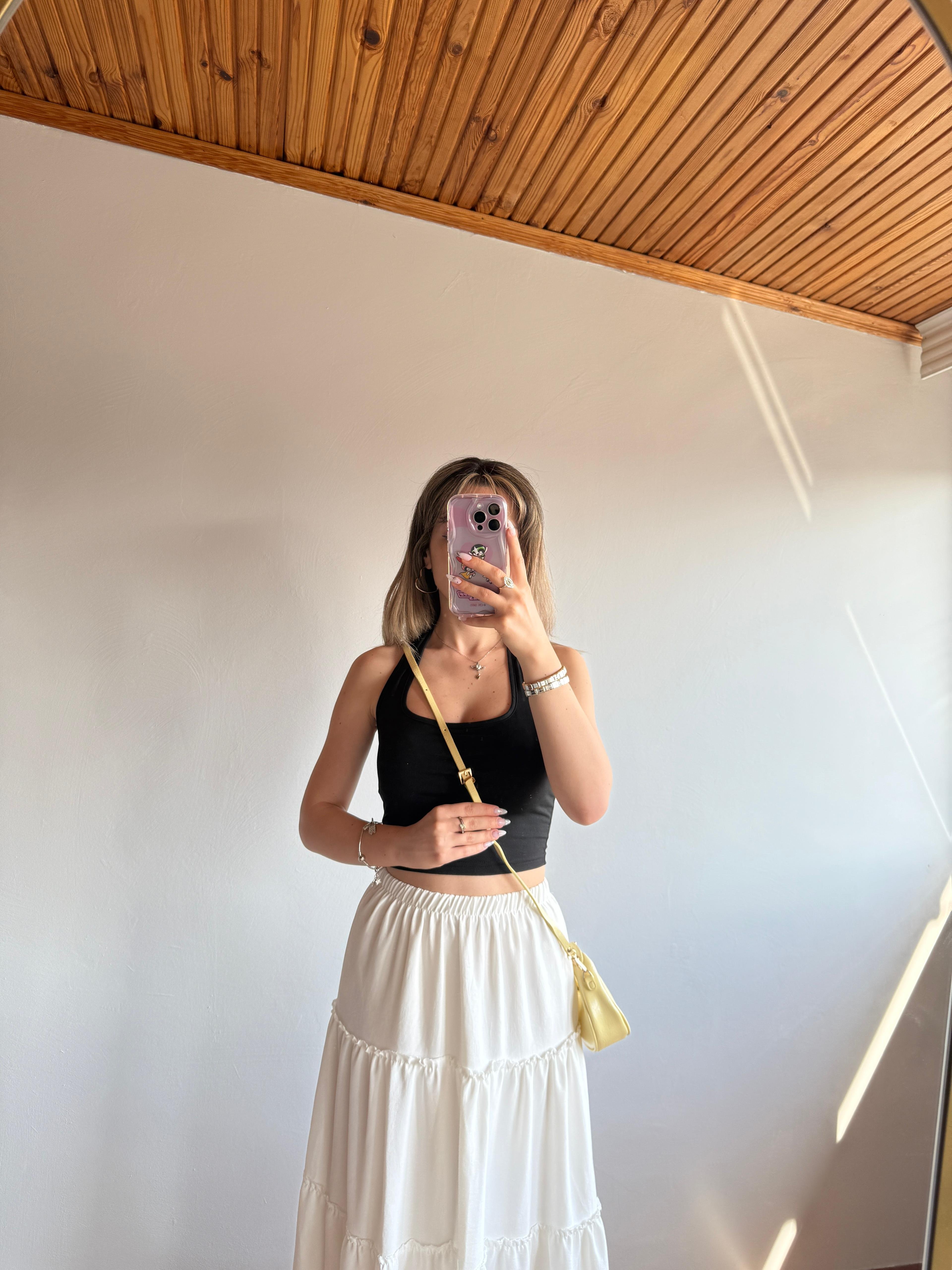 CC Model Mini Boy Sarı Aksesuar Detaylı Kadın El ve Omuz Çanta 