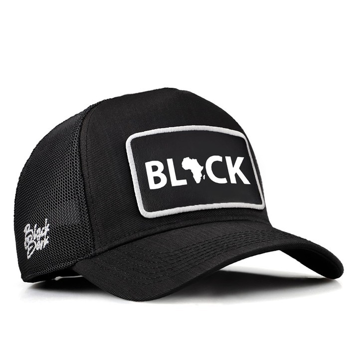 Siyah Cordura Kumaş Trucker Şapka (Cap) - Black - 2 Kod Logolu