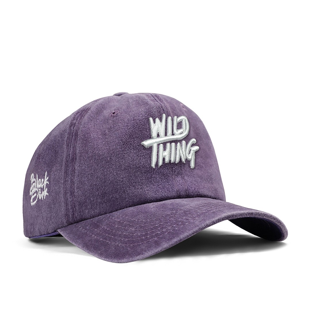 BlackBörk Vintage (Eskitme) Baseball Unisex Hustle Mor Şapka (Cap) - Wild Thing